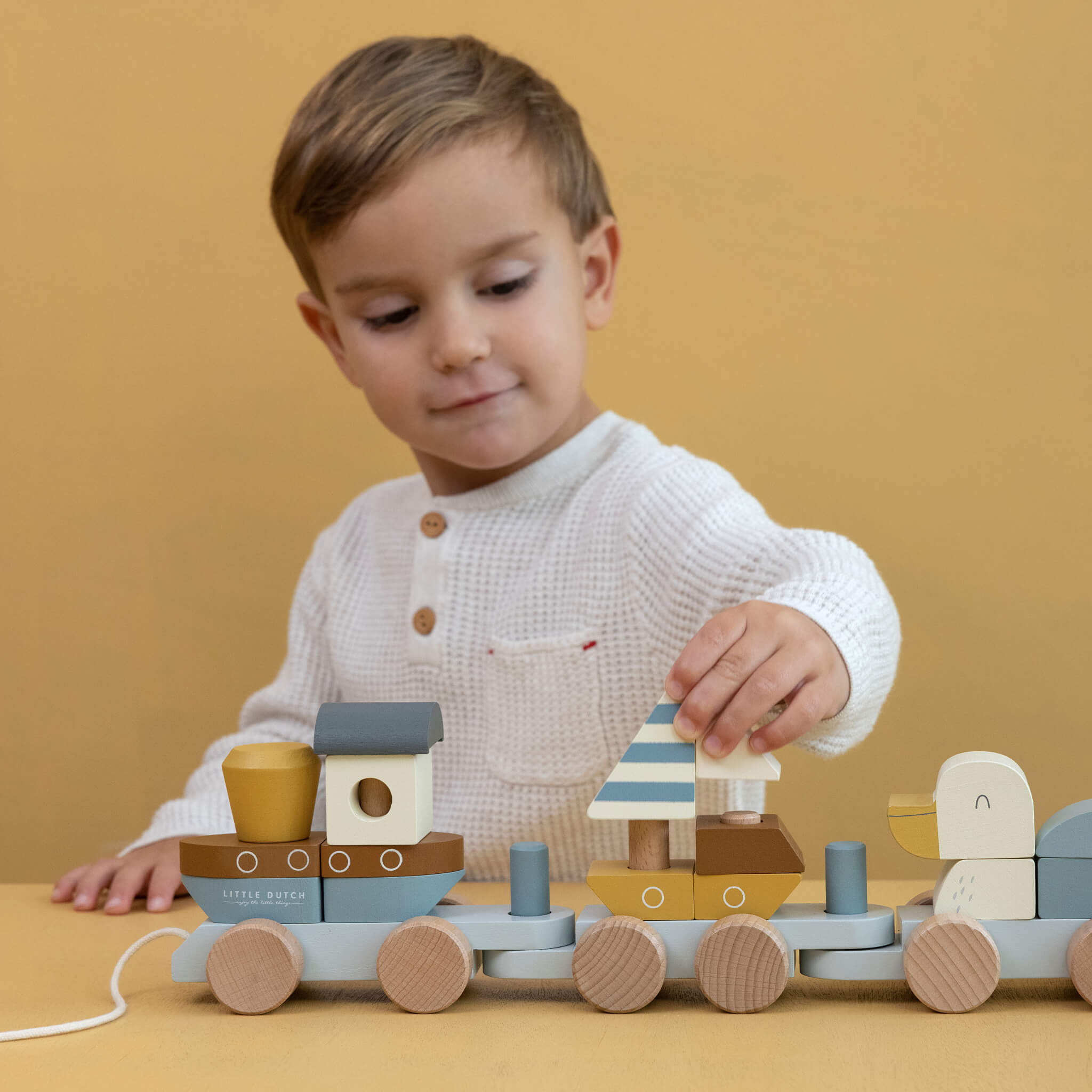 Little Dutch Wooden Stacking Train Sailors Bay