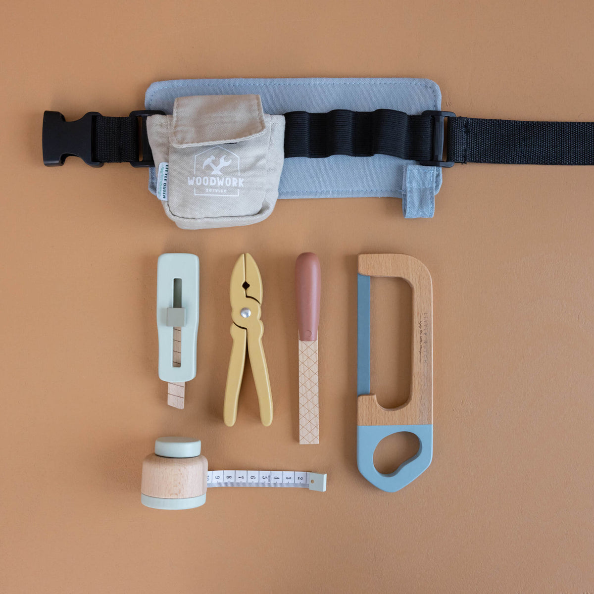 Little Dutch Childrens Wooden Toolbelt Toy