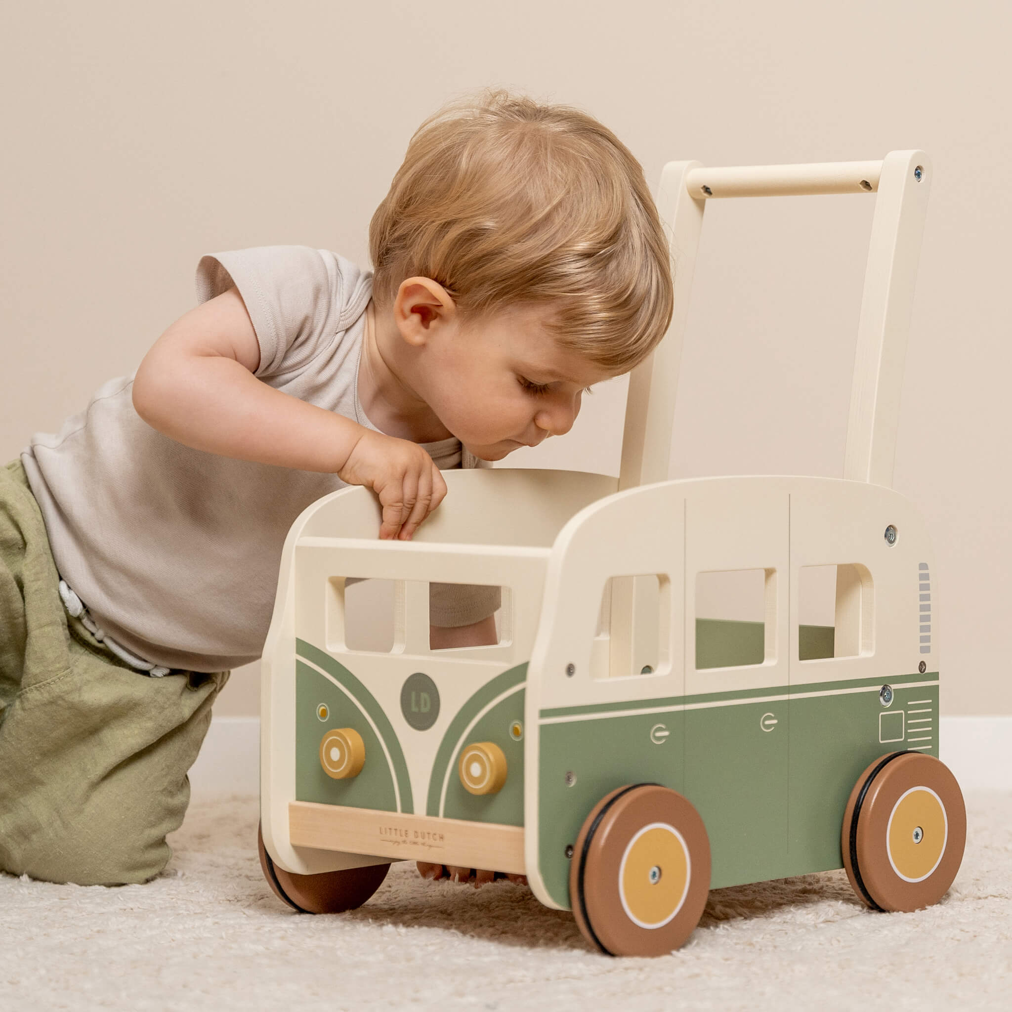 Little Dutch Wooden Vintage Wagon Walker