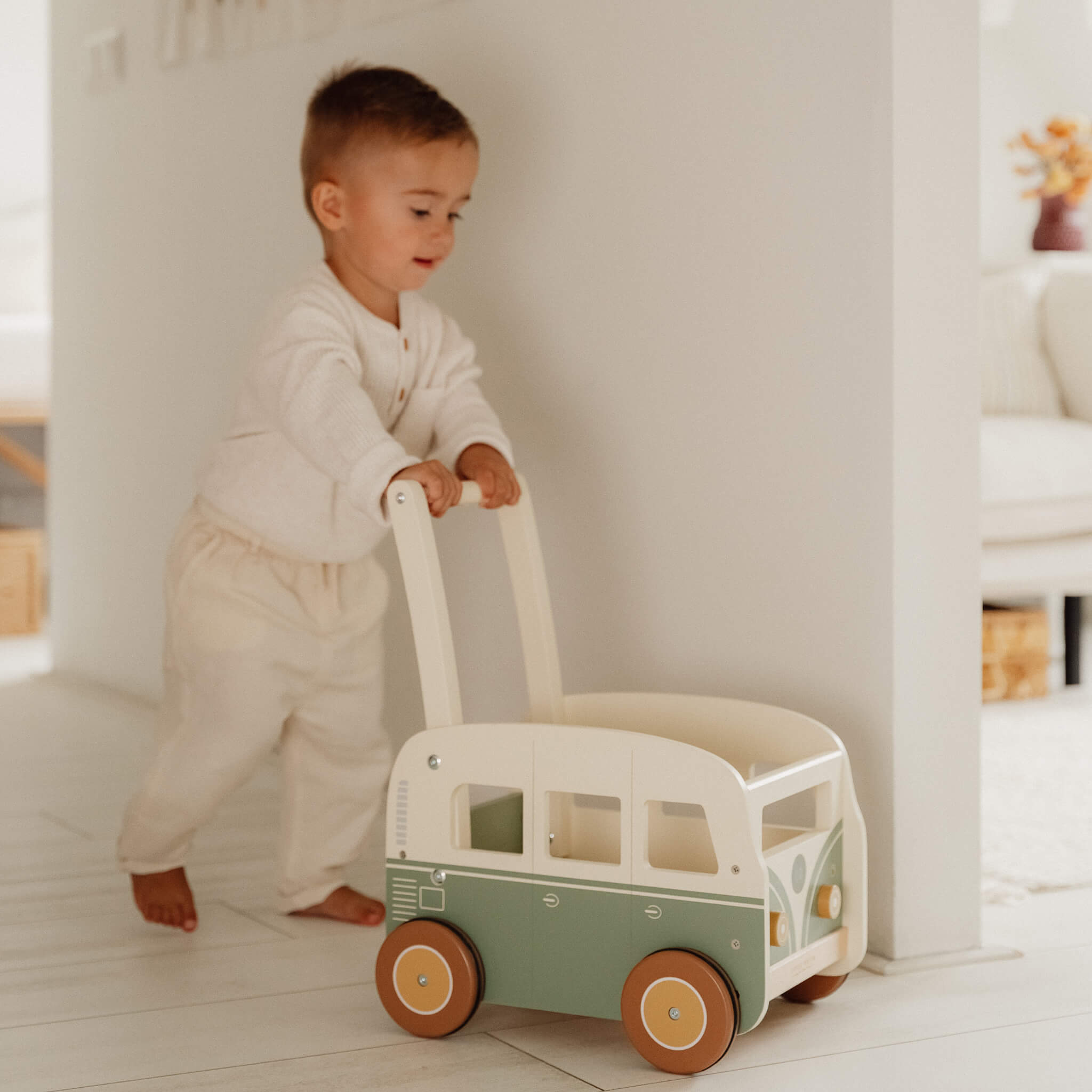 Little Dutch Wooden Vintage Wagon Walker