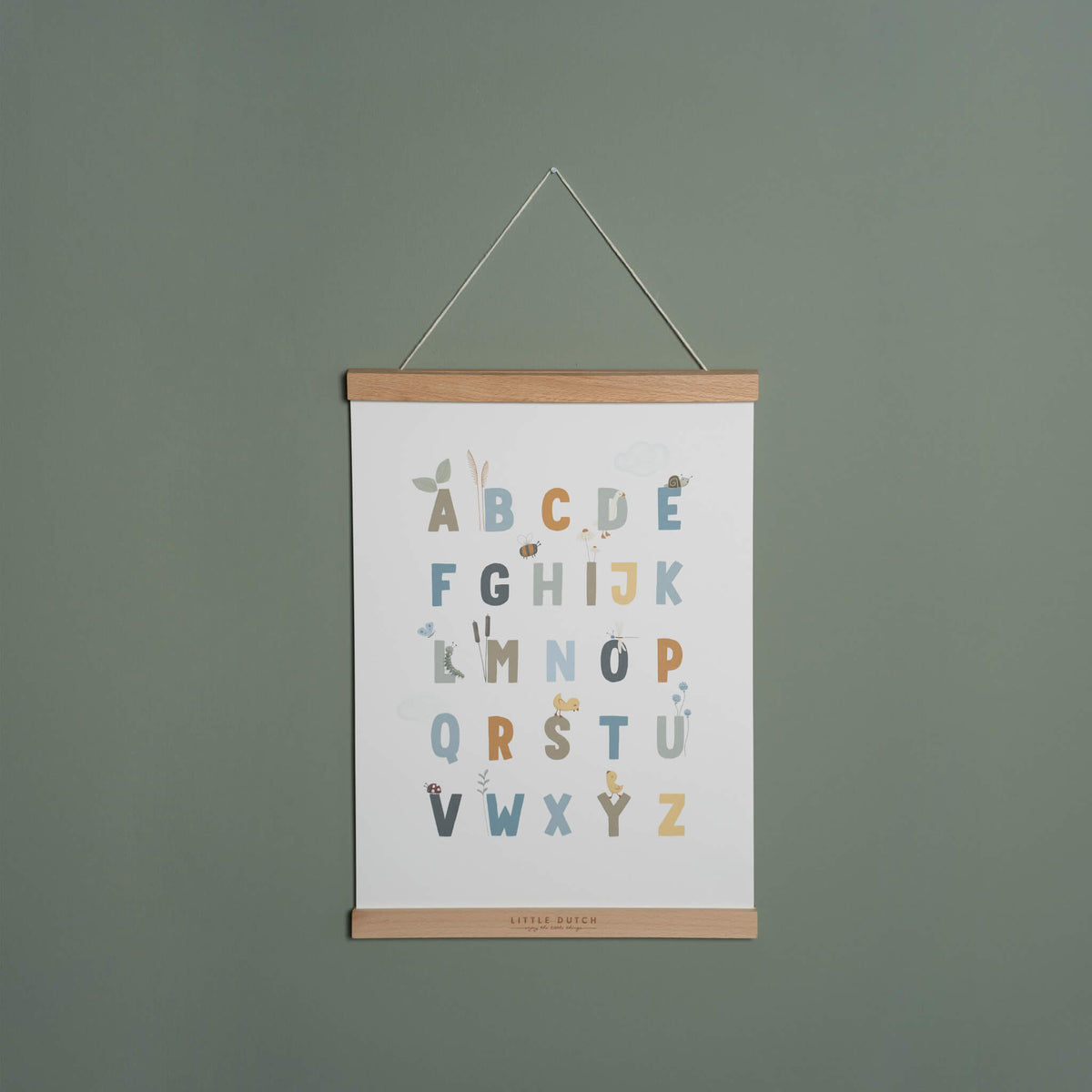 Little Dutch Wooden Poster Hanger for Childs Room