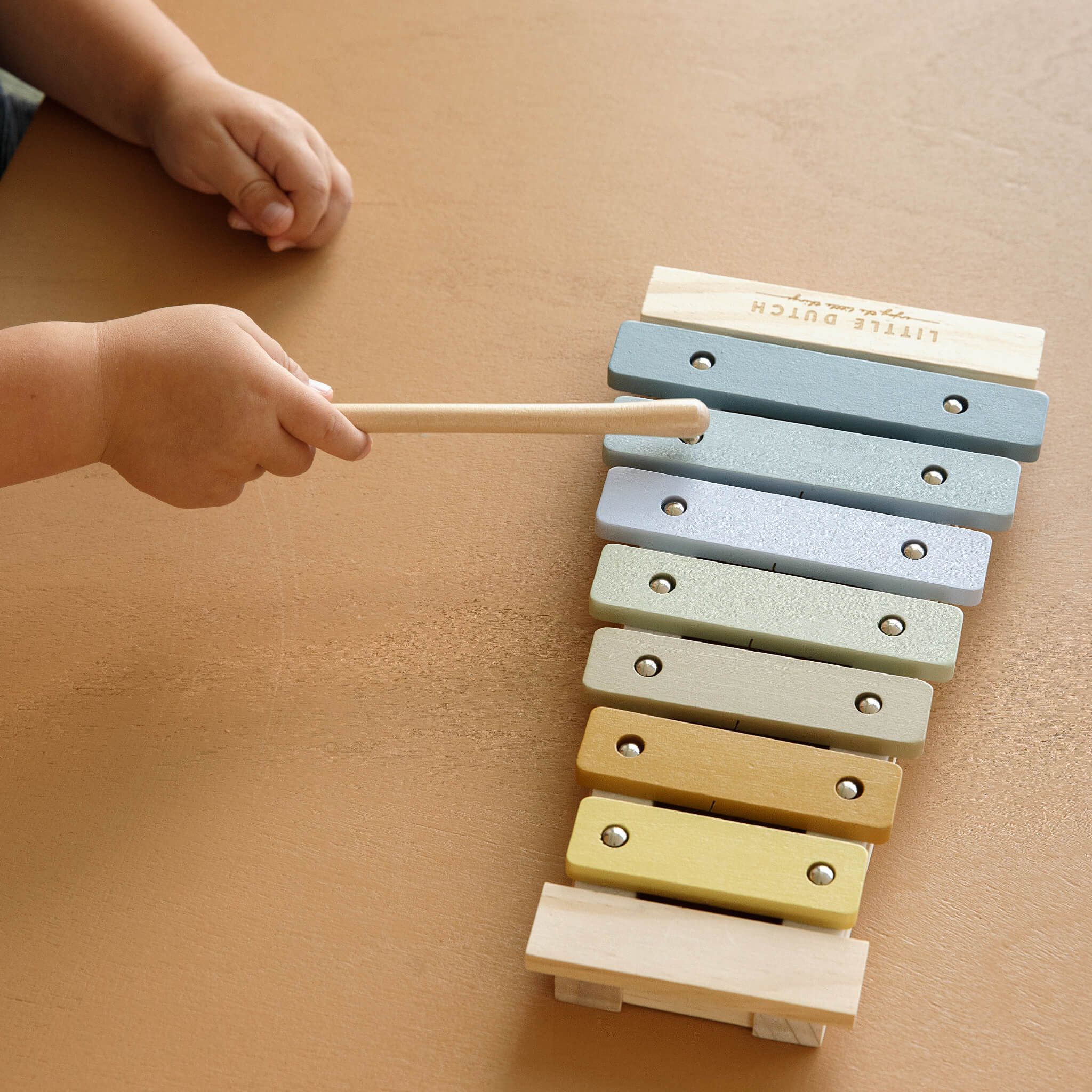 Little Dutch Wooden Xylophone Blue, Toy Musical Instruments