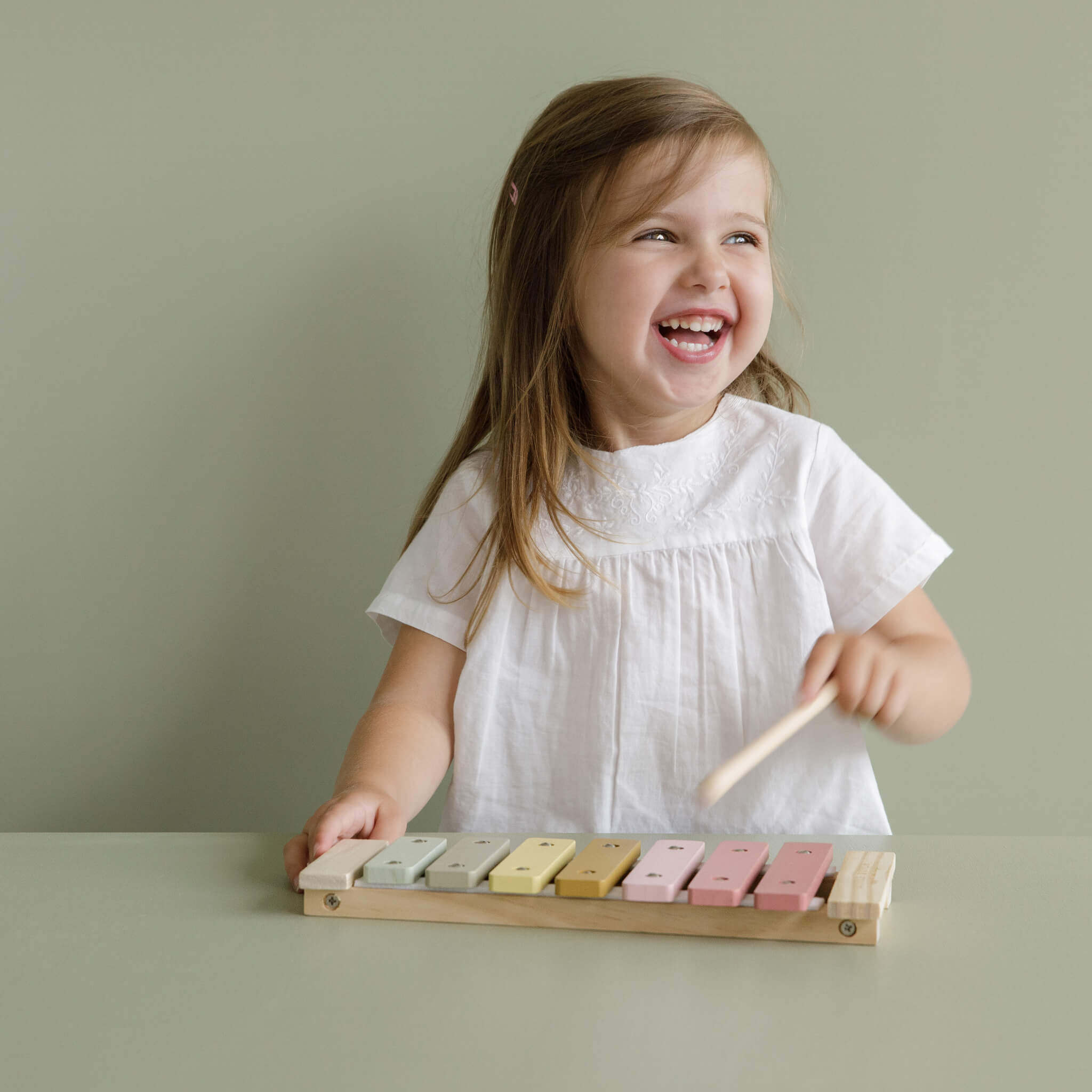 Little Dutch Wooden Xylophone Pink,