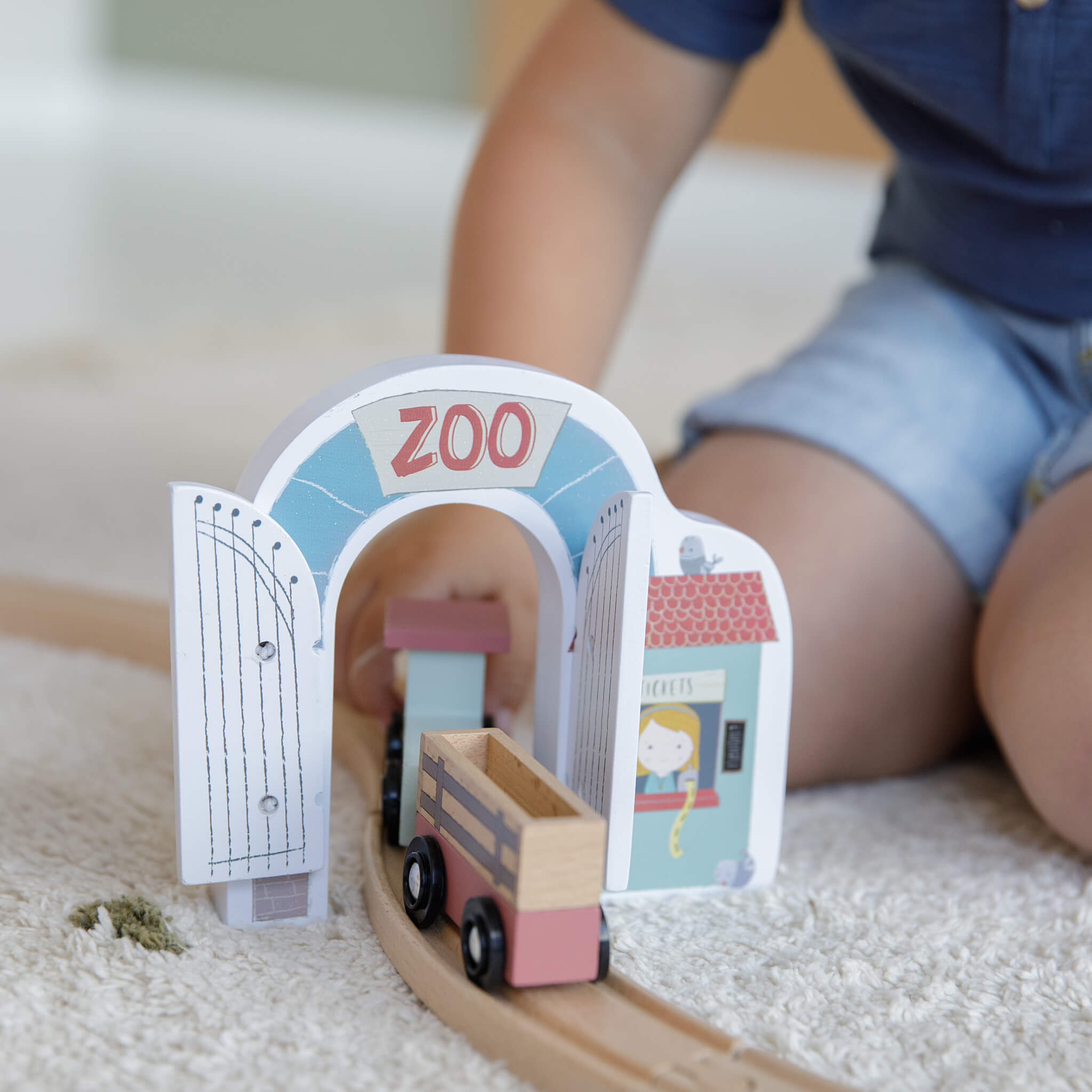 Little Dutch Wooden Railway Zoo