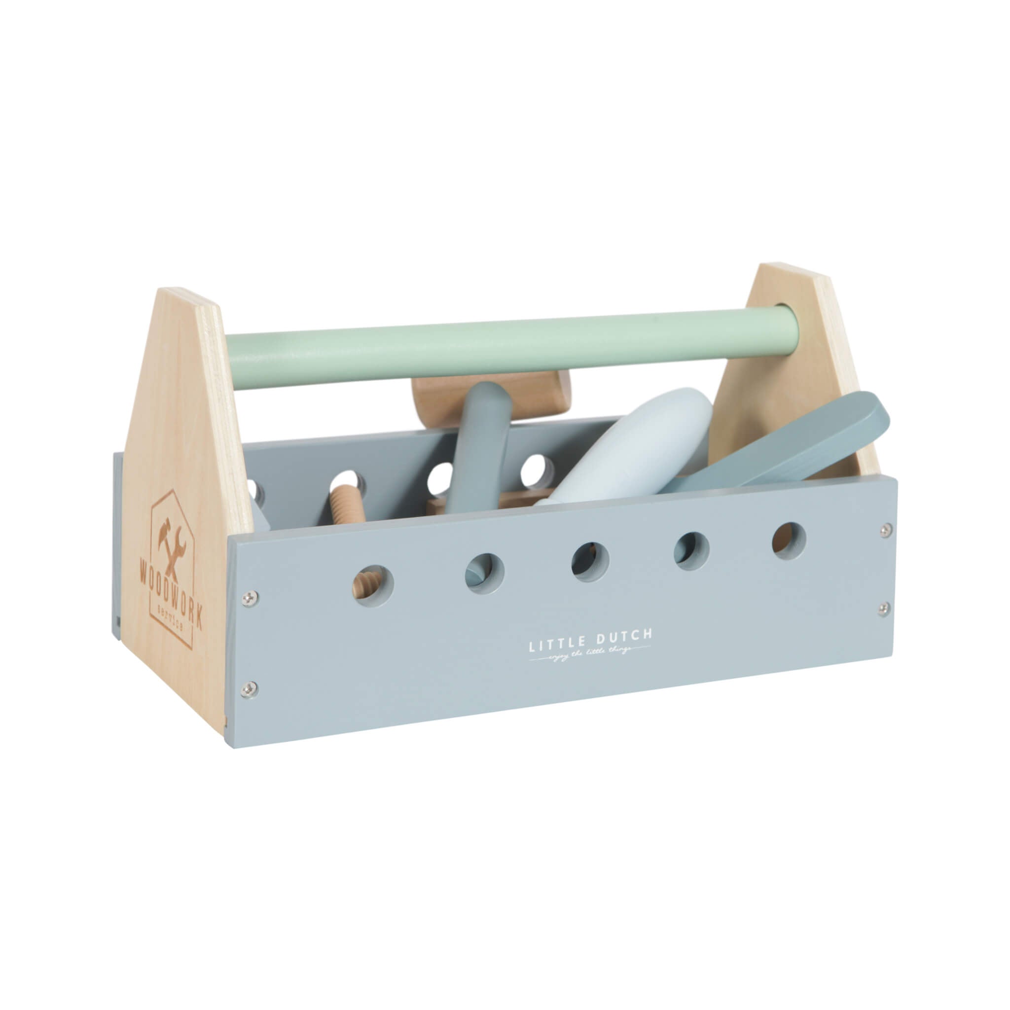 Childrens Wooden Toolbox Toy