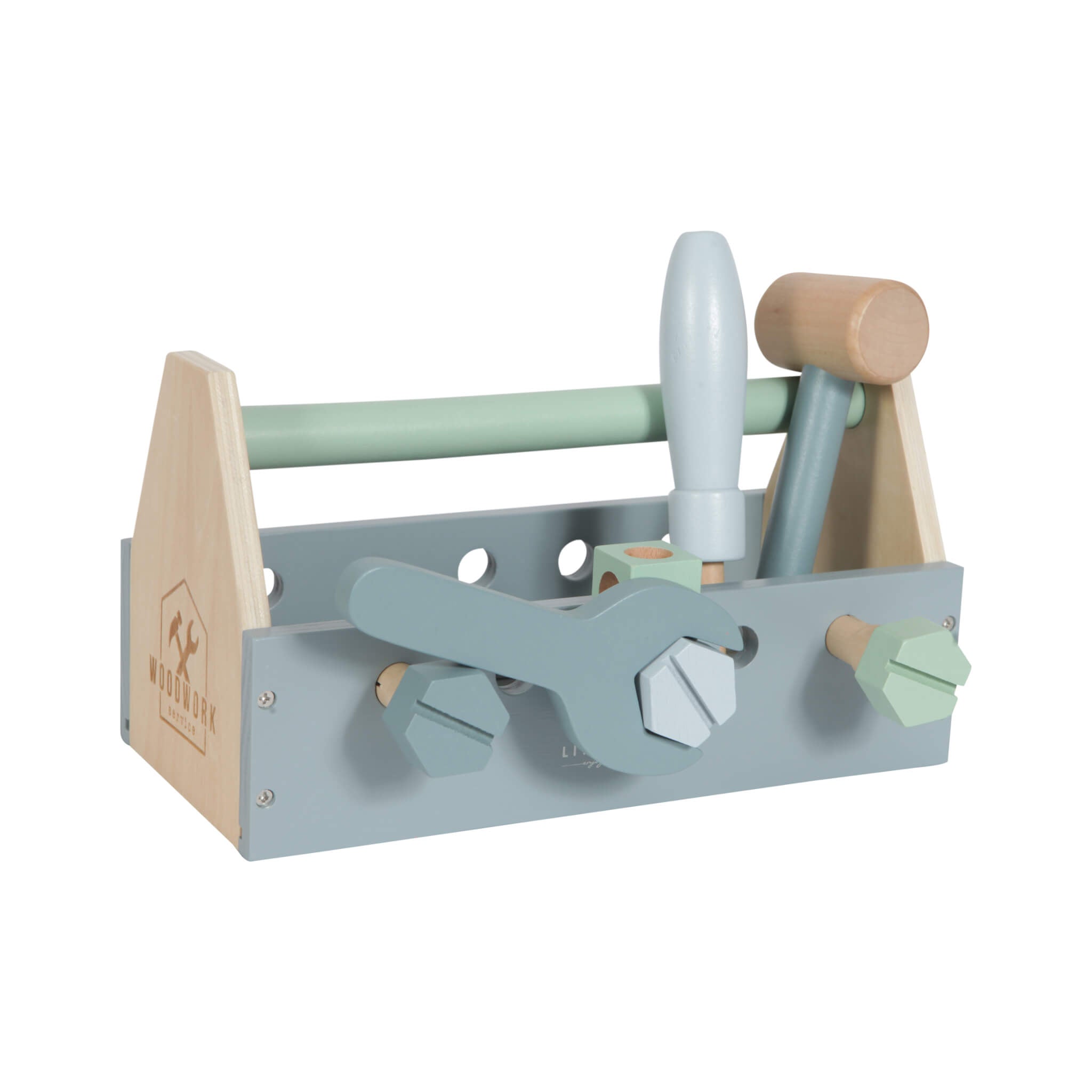 Childrens Wooden Toolbox Toy