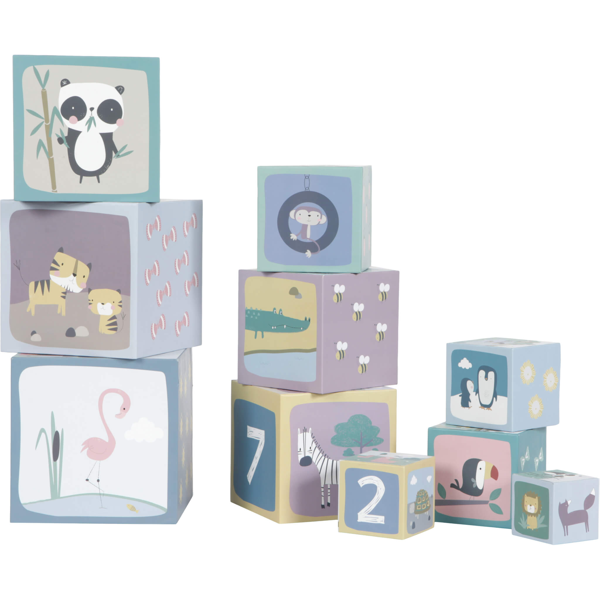 Little Dutch Zoo Stacking Cubes, Stacking & Sorting