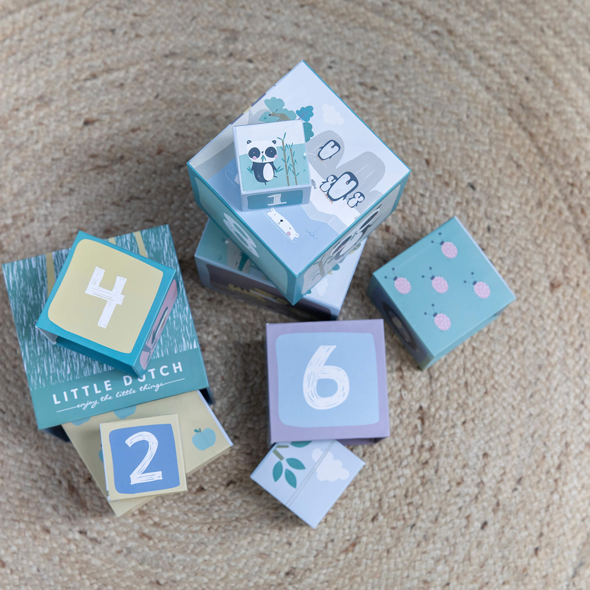 Little Dutch Zoo Stacking Cubes, Stacking & Sorting