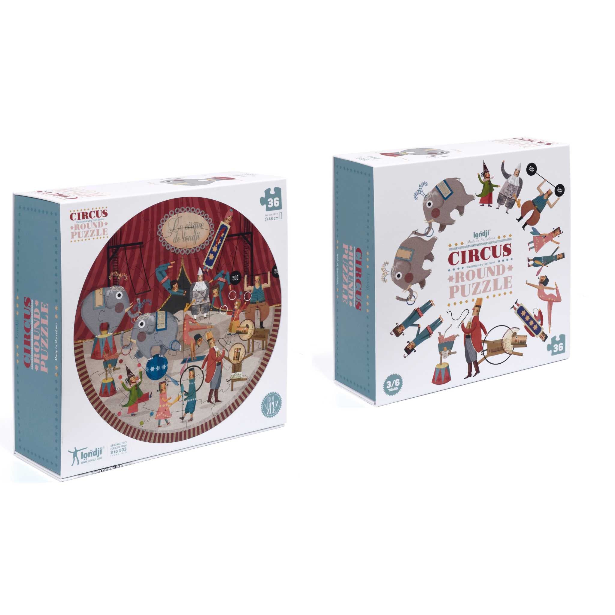 Londji Circus Round Jigsaw (Age 3+)