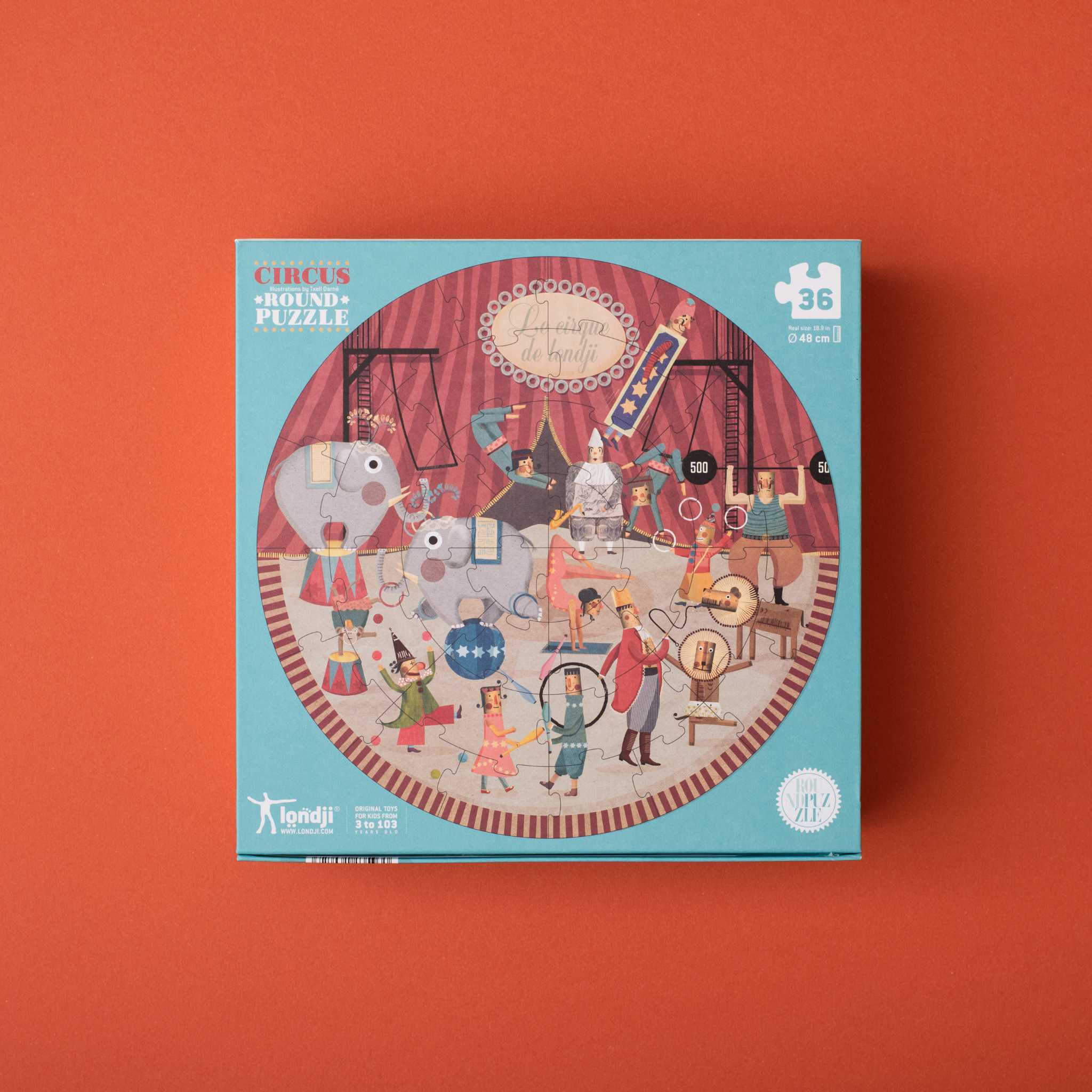 Londji Circus Round Jigsaw (Age 3+)