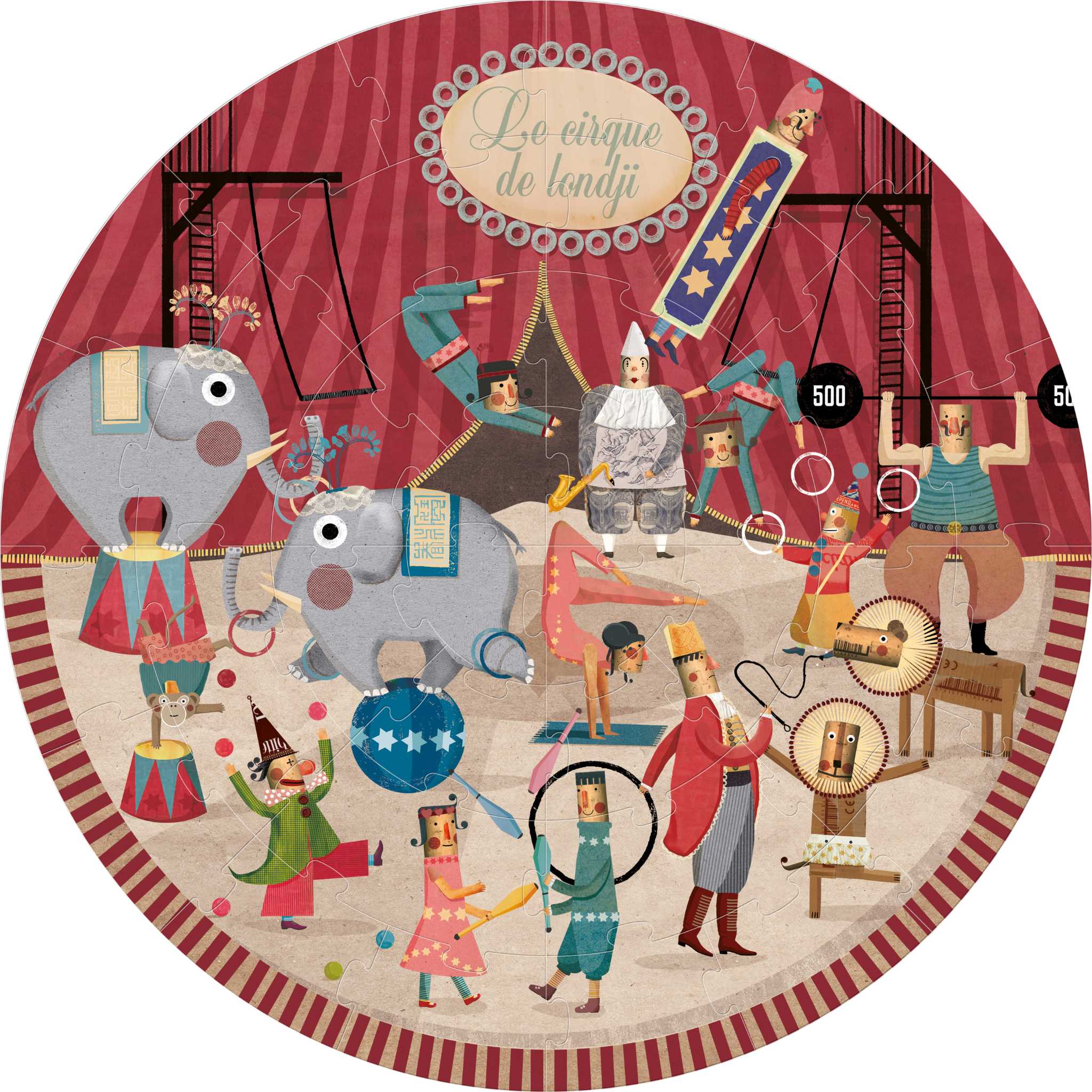 Londji Circus Round Jigsaw (Age 3+)