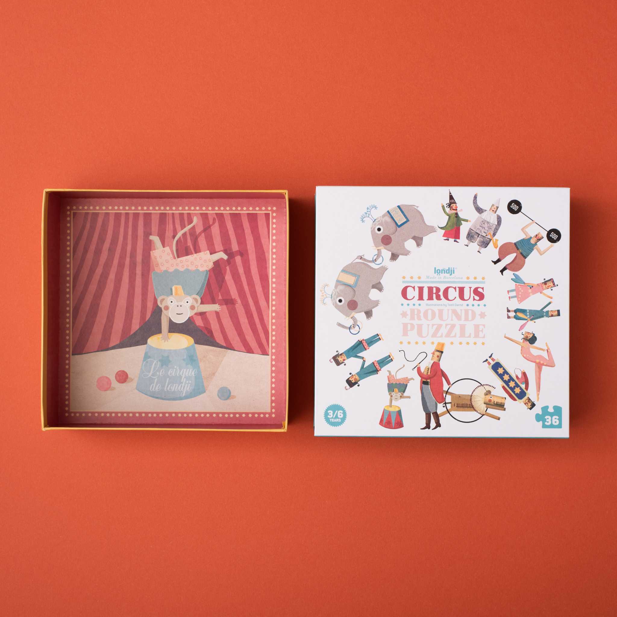 Londji Circus Round Jigsaw (Age 3+)