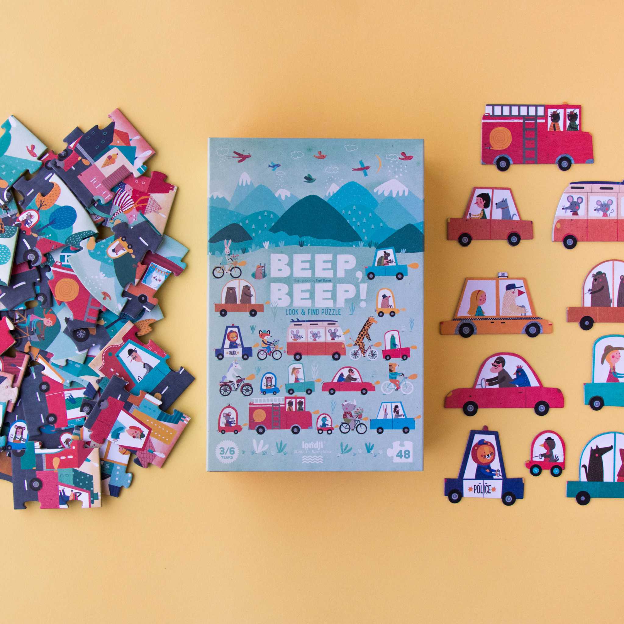 Londji Beep Beep Jigsaw Puzzle (Age 3+)