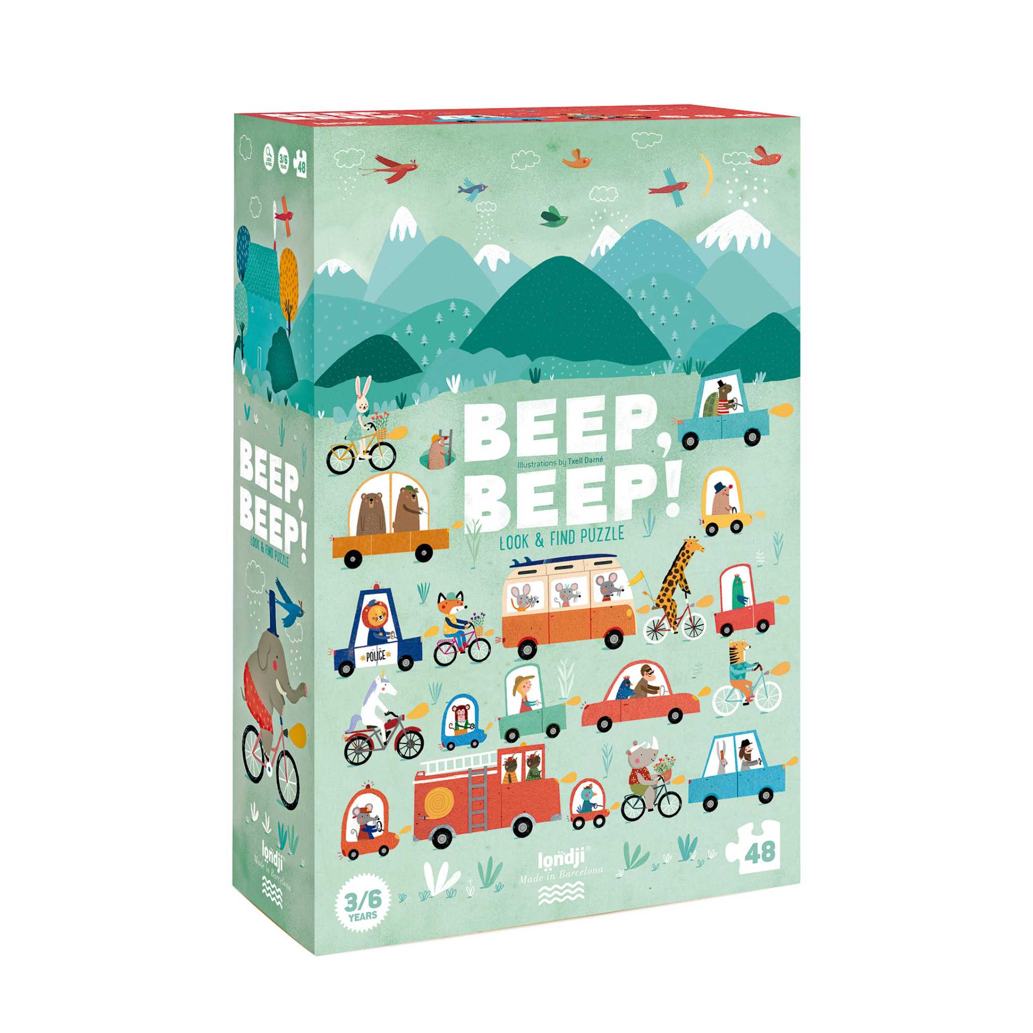 Londji Beep Beep Jigsaw Puzzle (Age 3+)