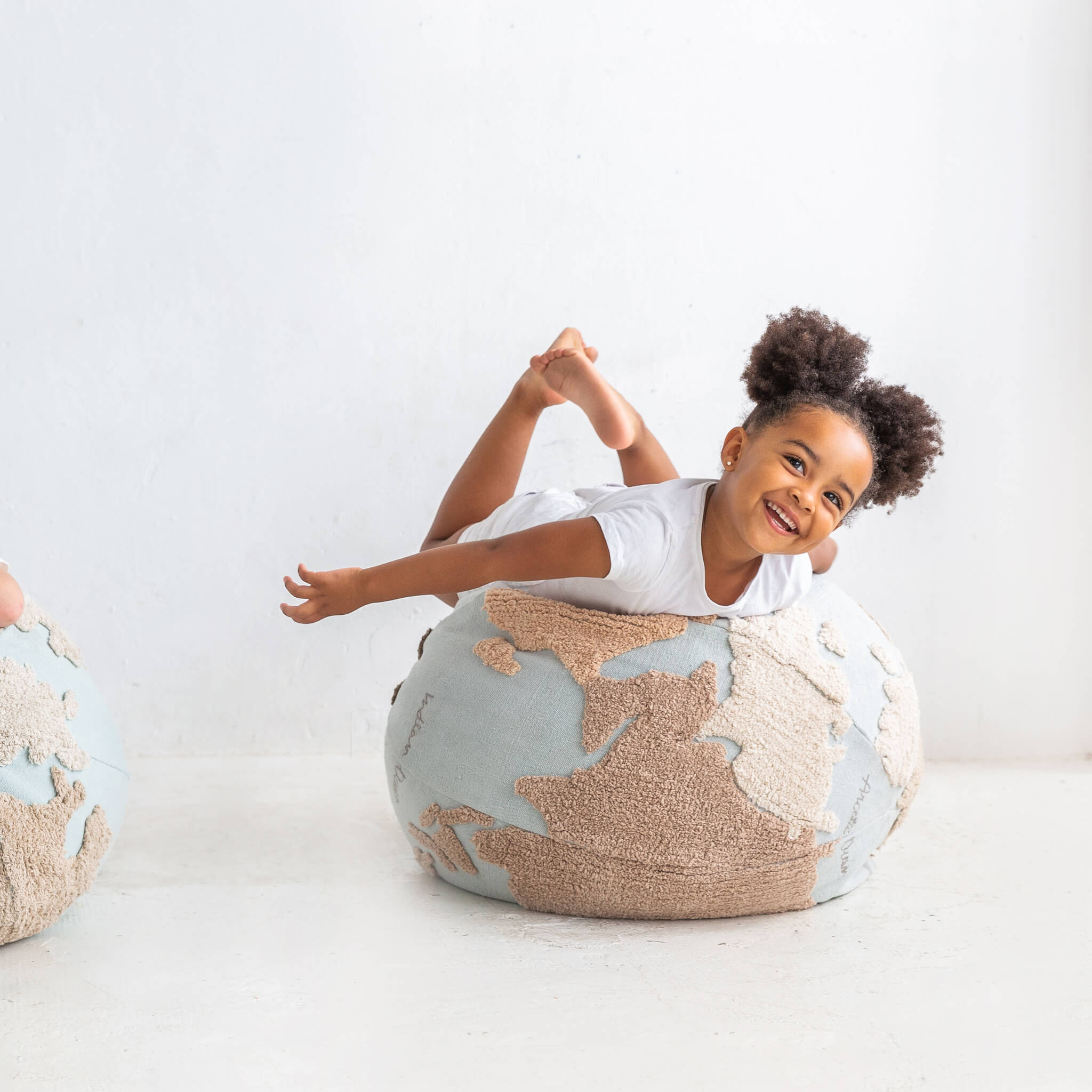 World Map Pouffe