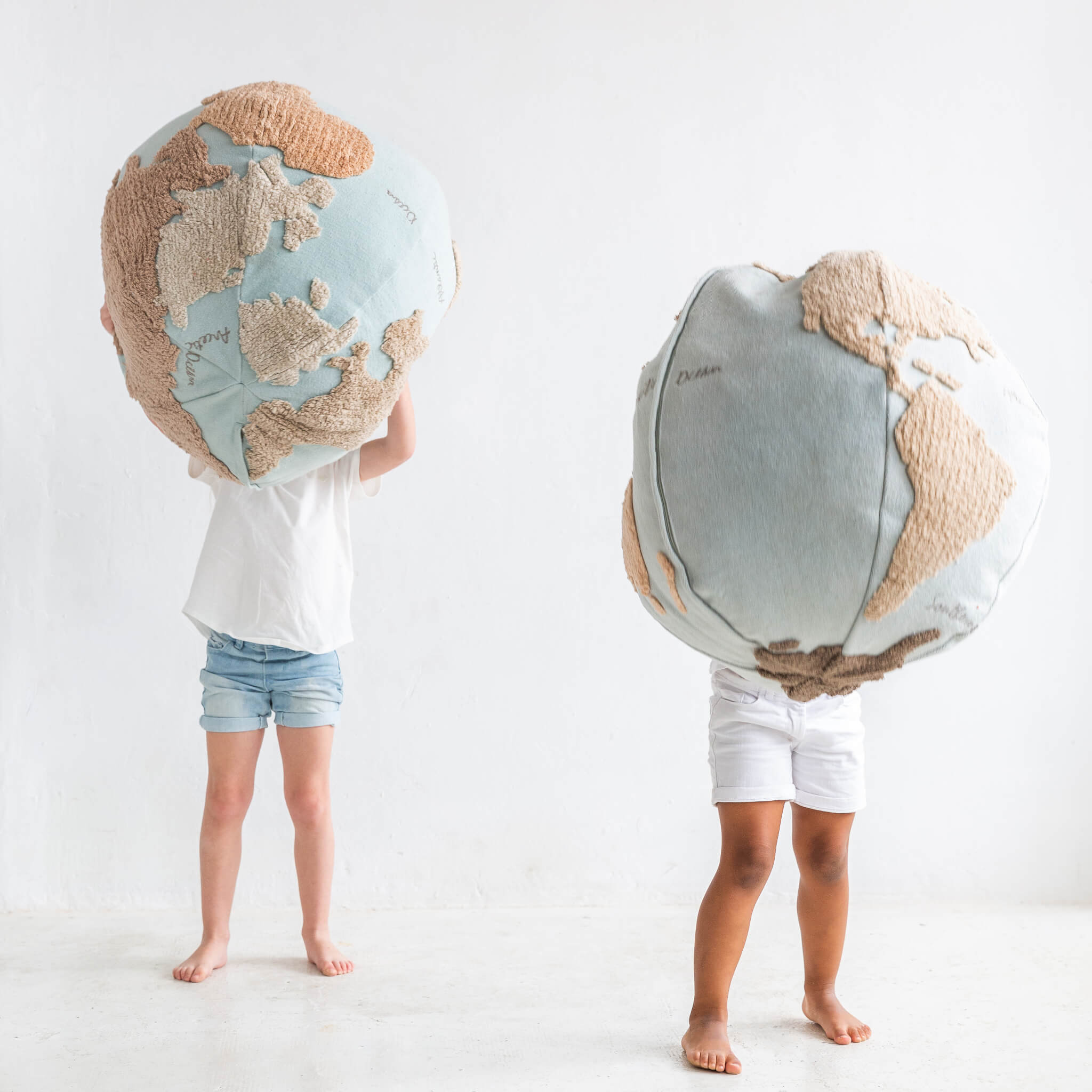 World Map Pouffe