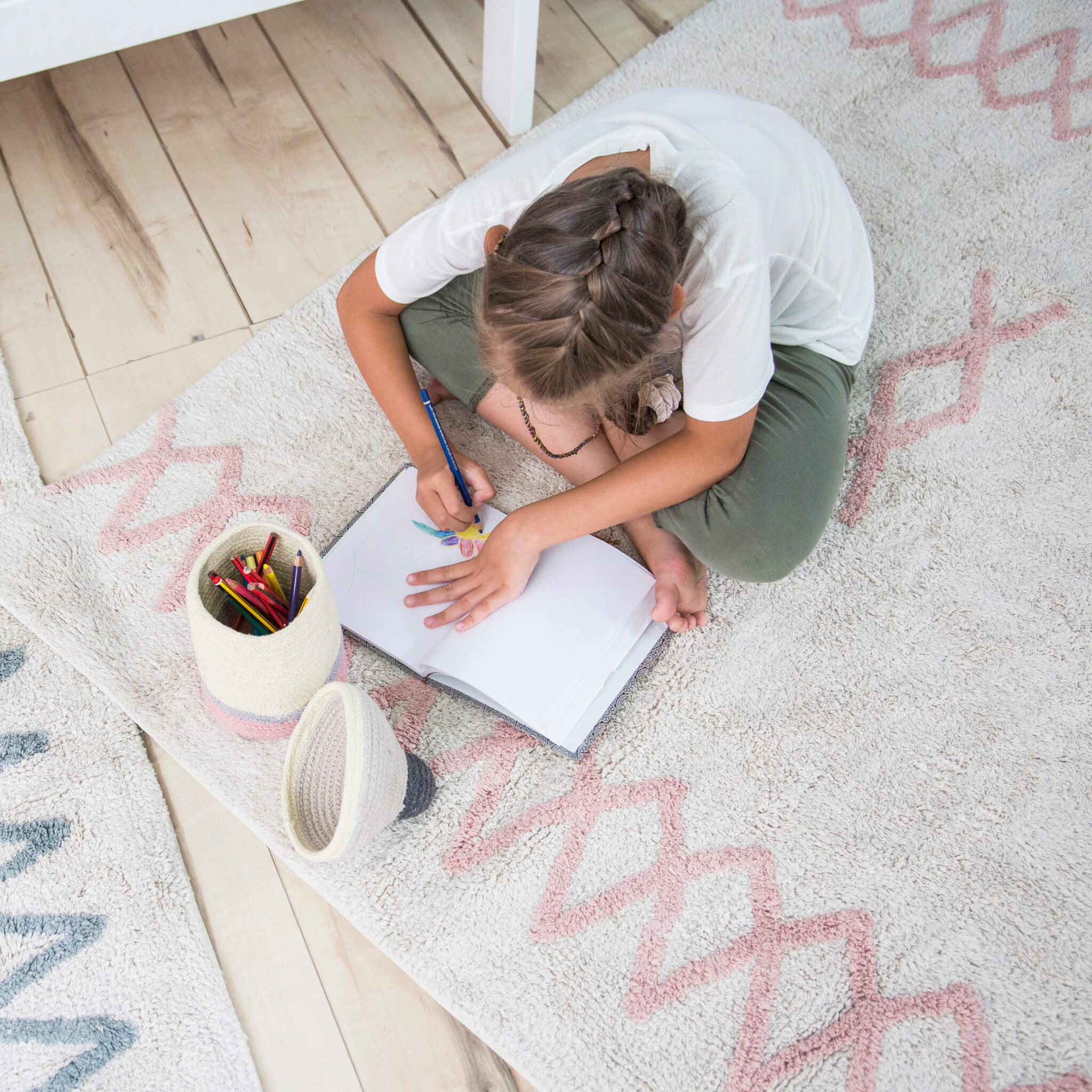 Atlas Washable Rug - Vintage Nude