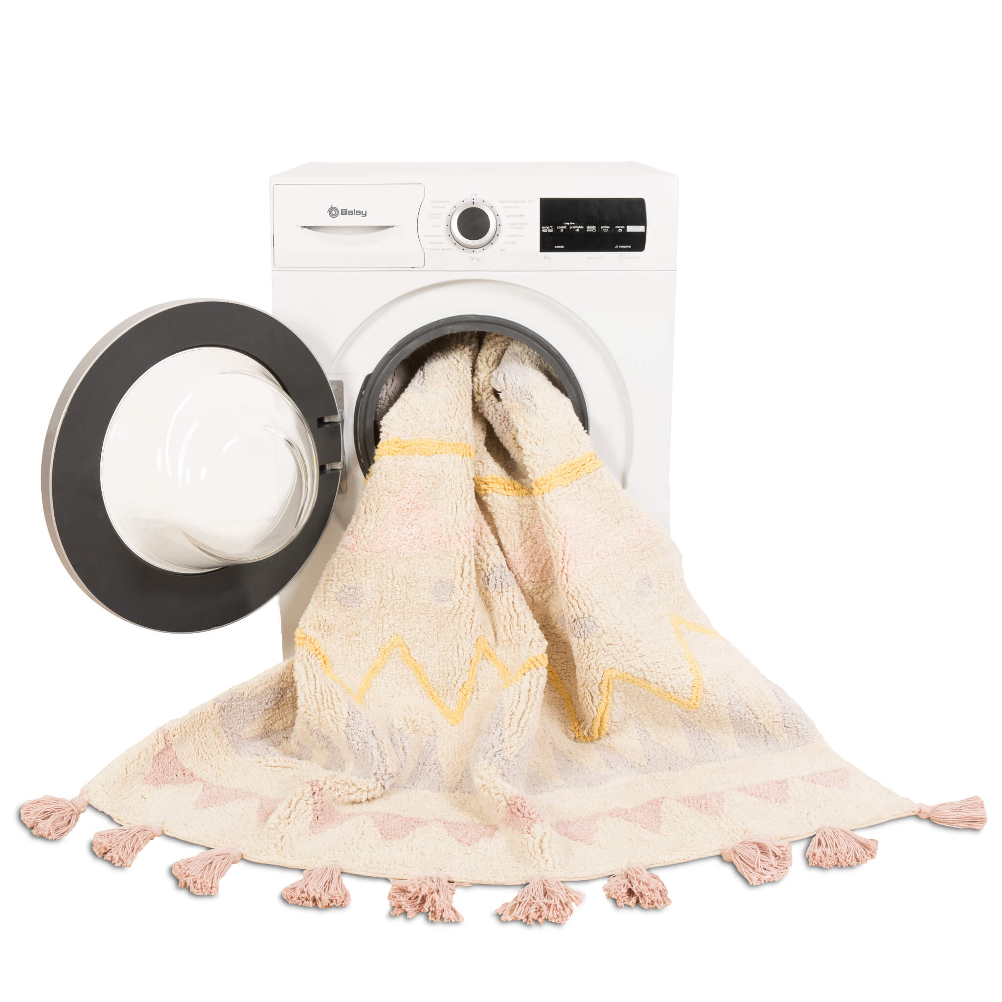 Azteca Washable Rug - Vintage Nude