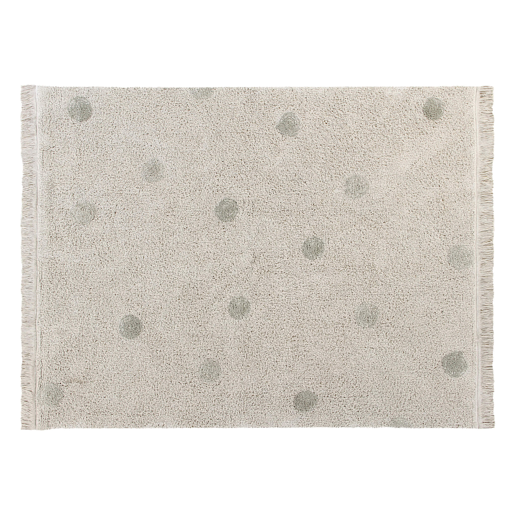 Hippy Dots Washable Rug - Olive