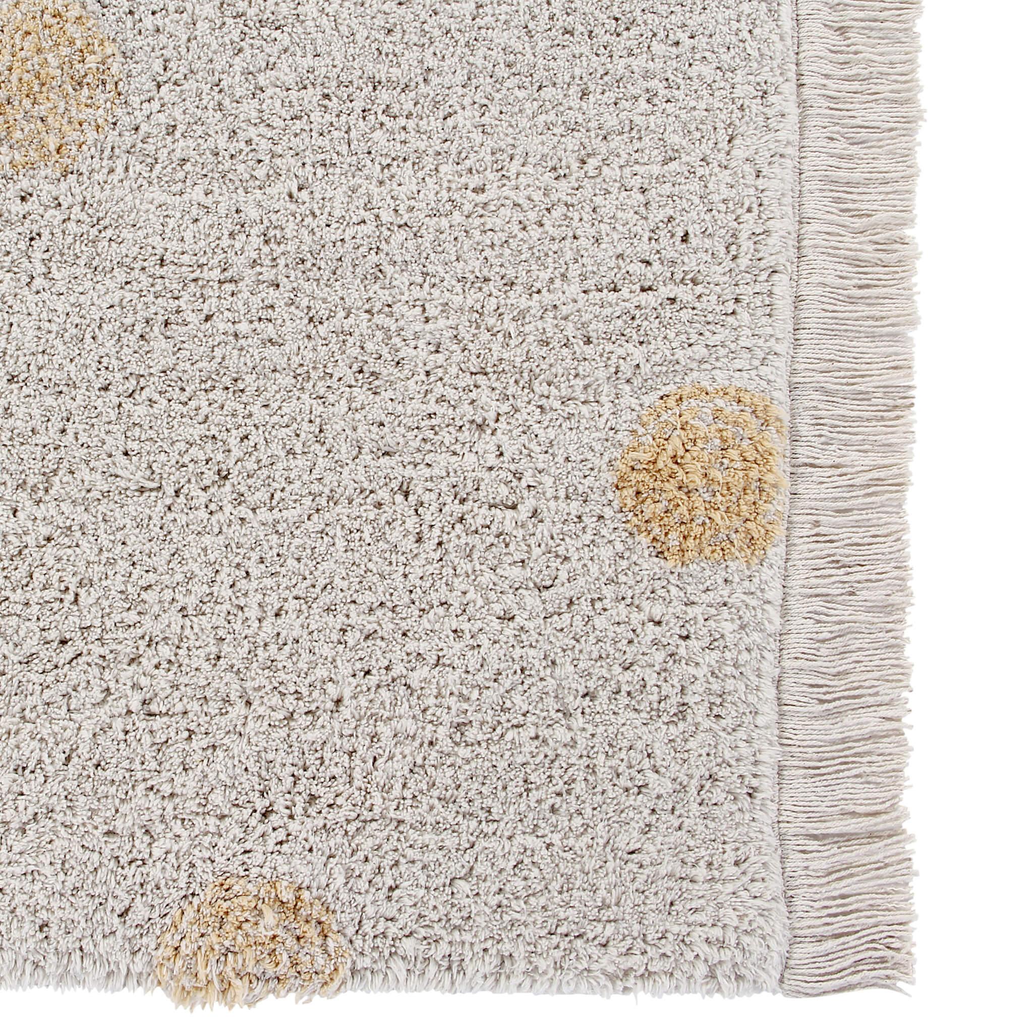 Hippy Dots Washable Rug - Honey