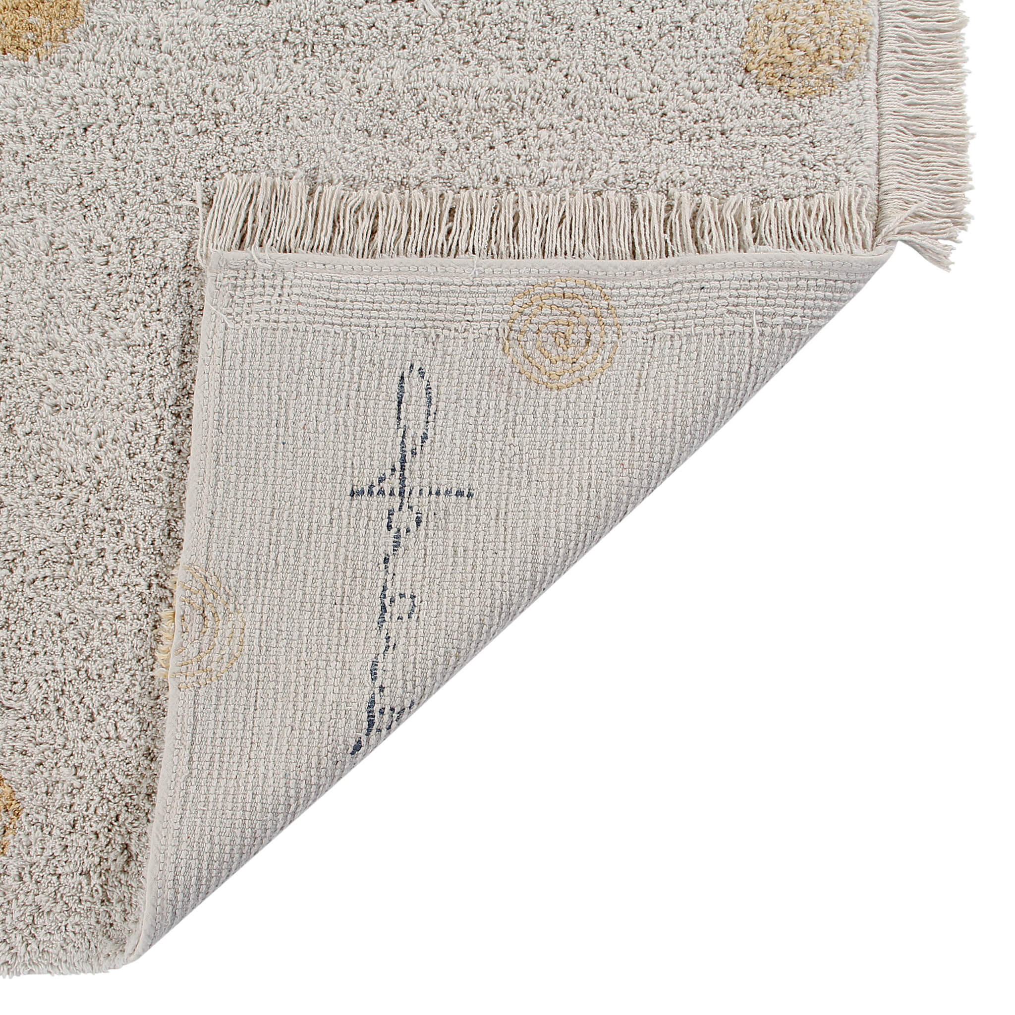 Hippy Dots Washable Rug - Honey