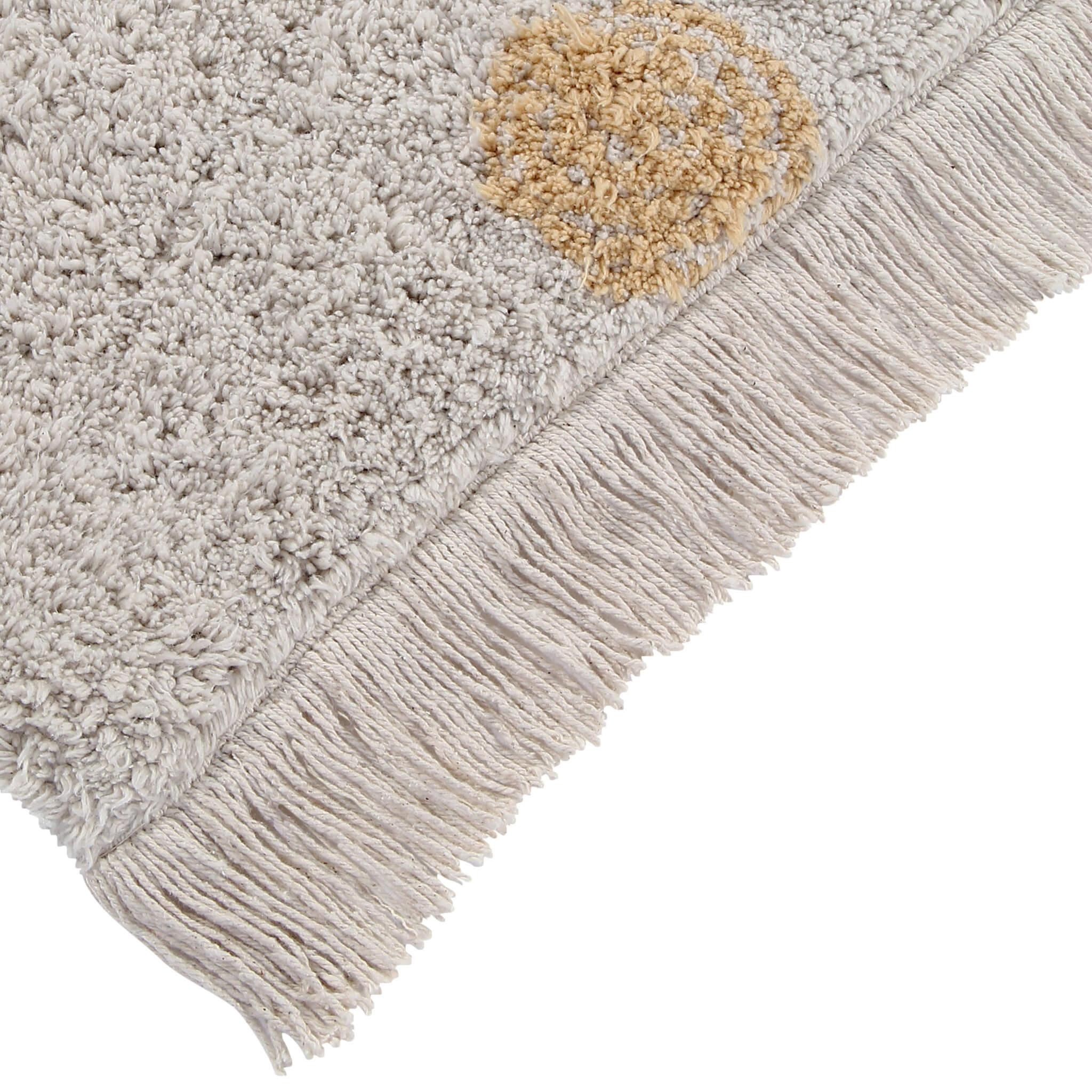 Hippy Dots Washable Rug - Honey