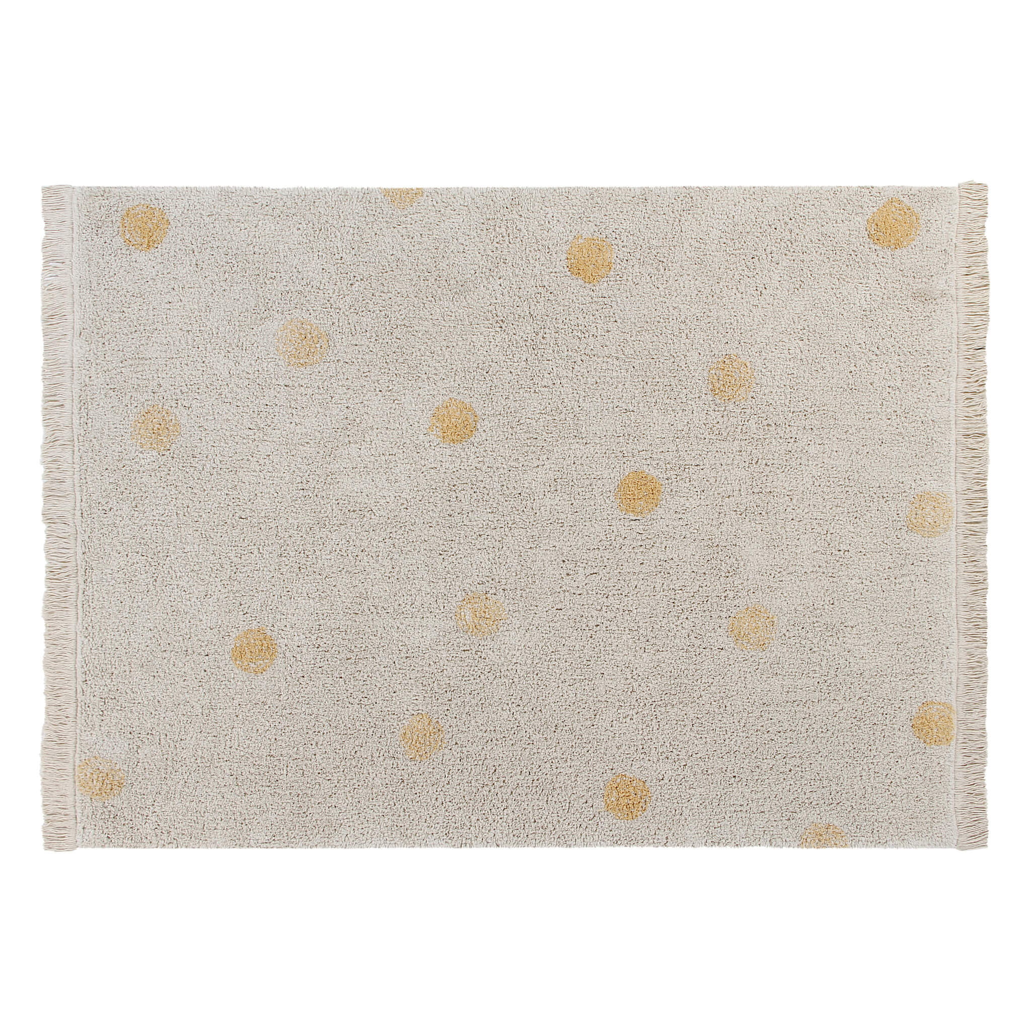 Hippy Dots Washable Rug - Honey