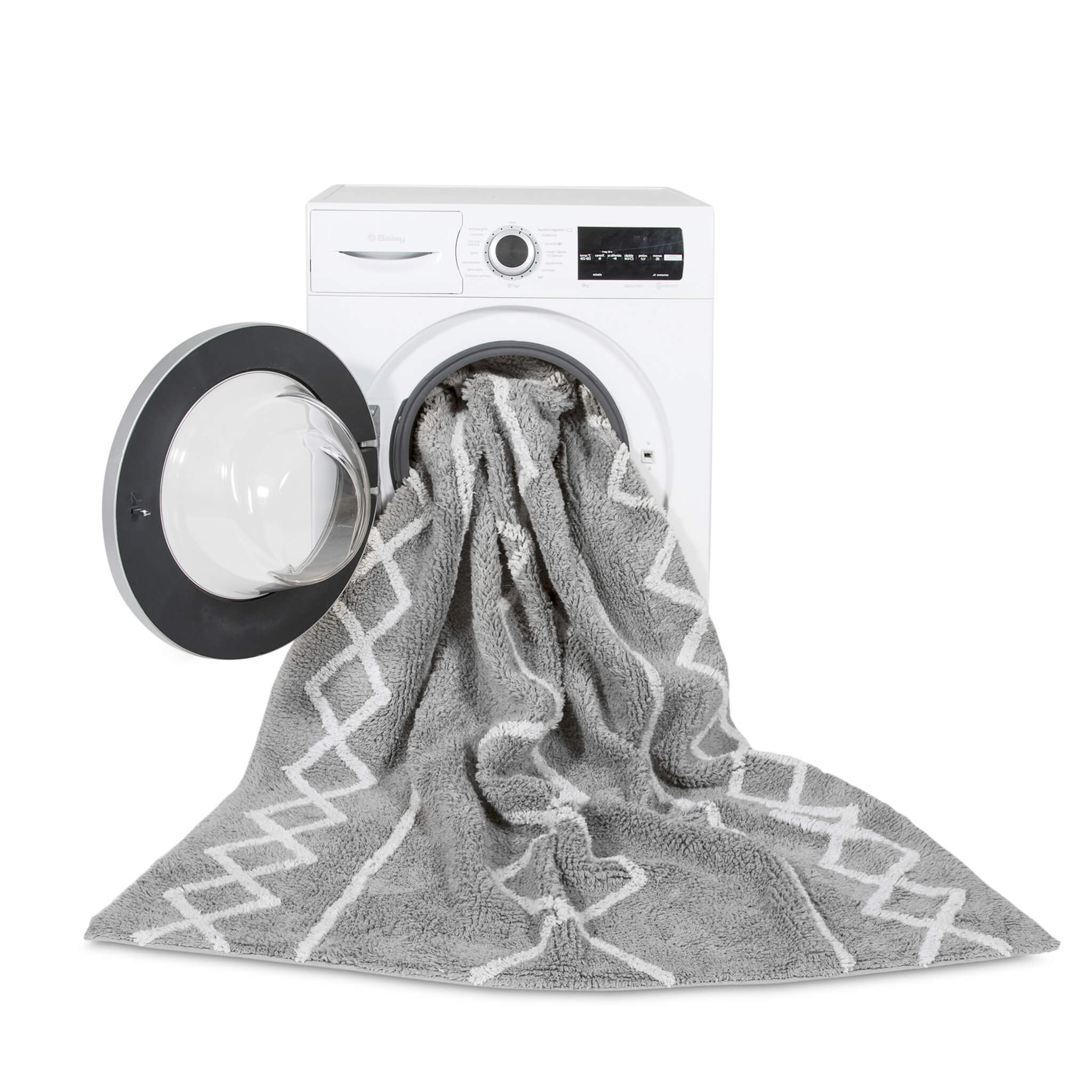 Oasis Washable Rug - Grey