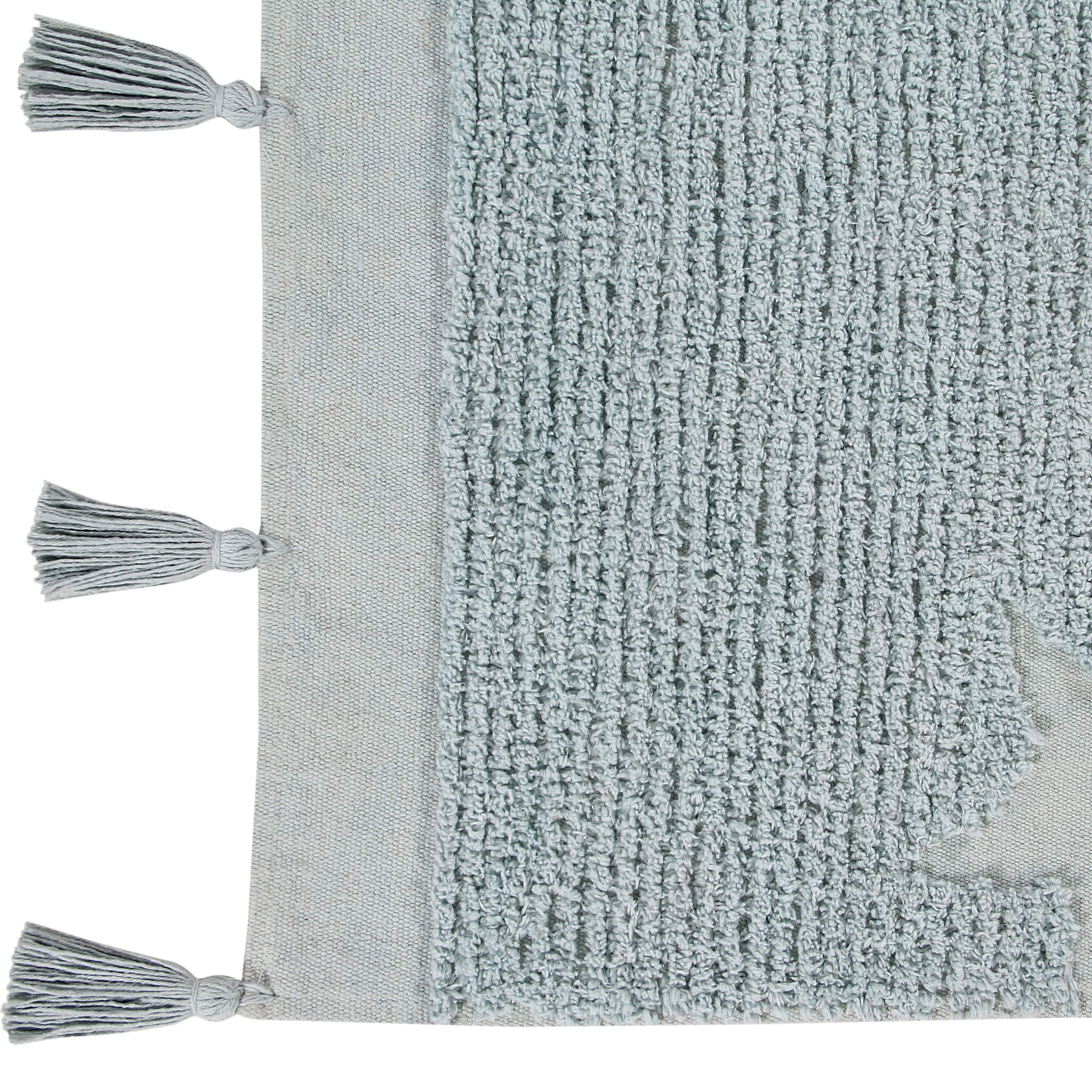 Hippy Stars Washable Rug - Aqua Blue