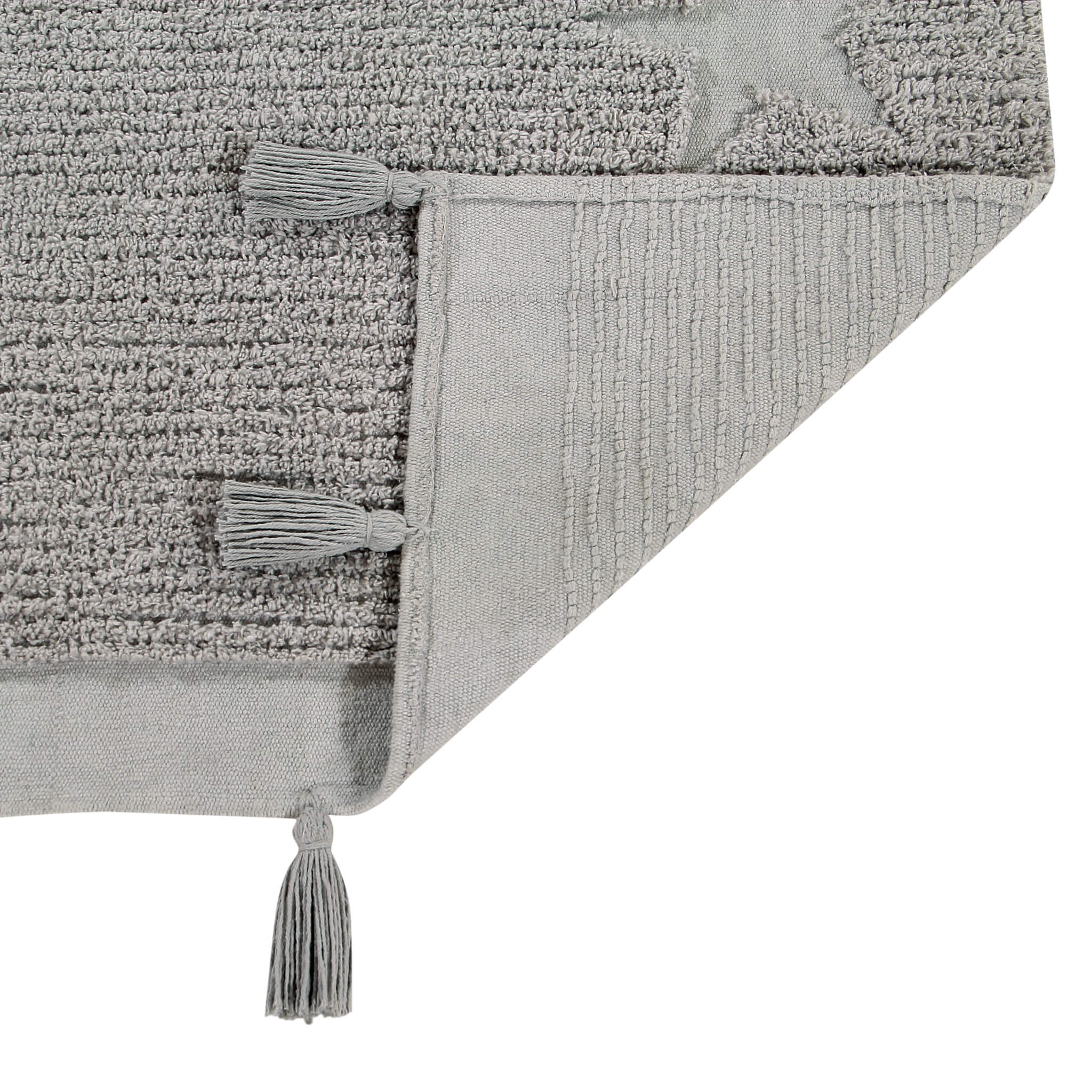 Hippy Stars Washable Rug - Grey