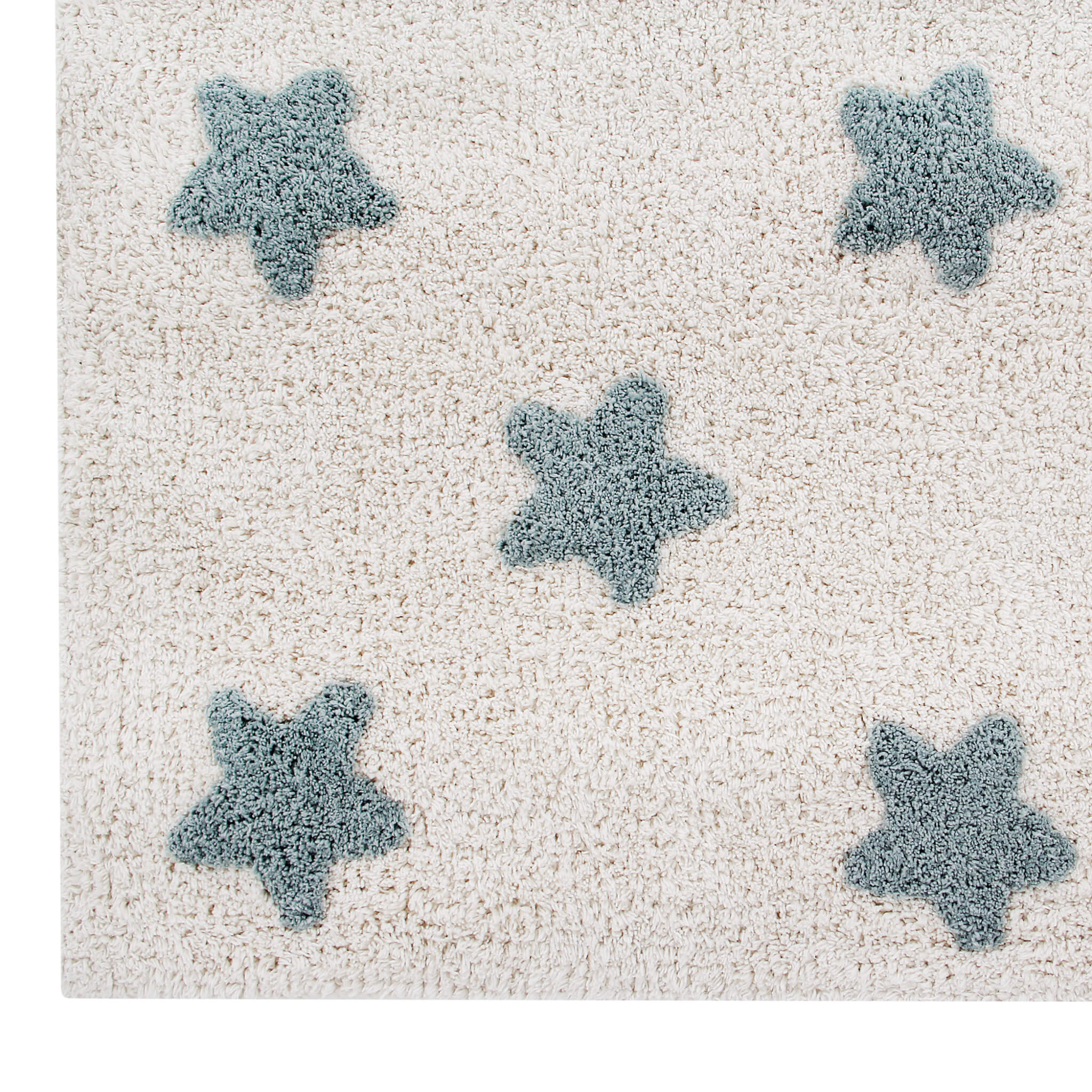 Stars Washable Rug - Vintage Blue