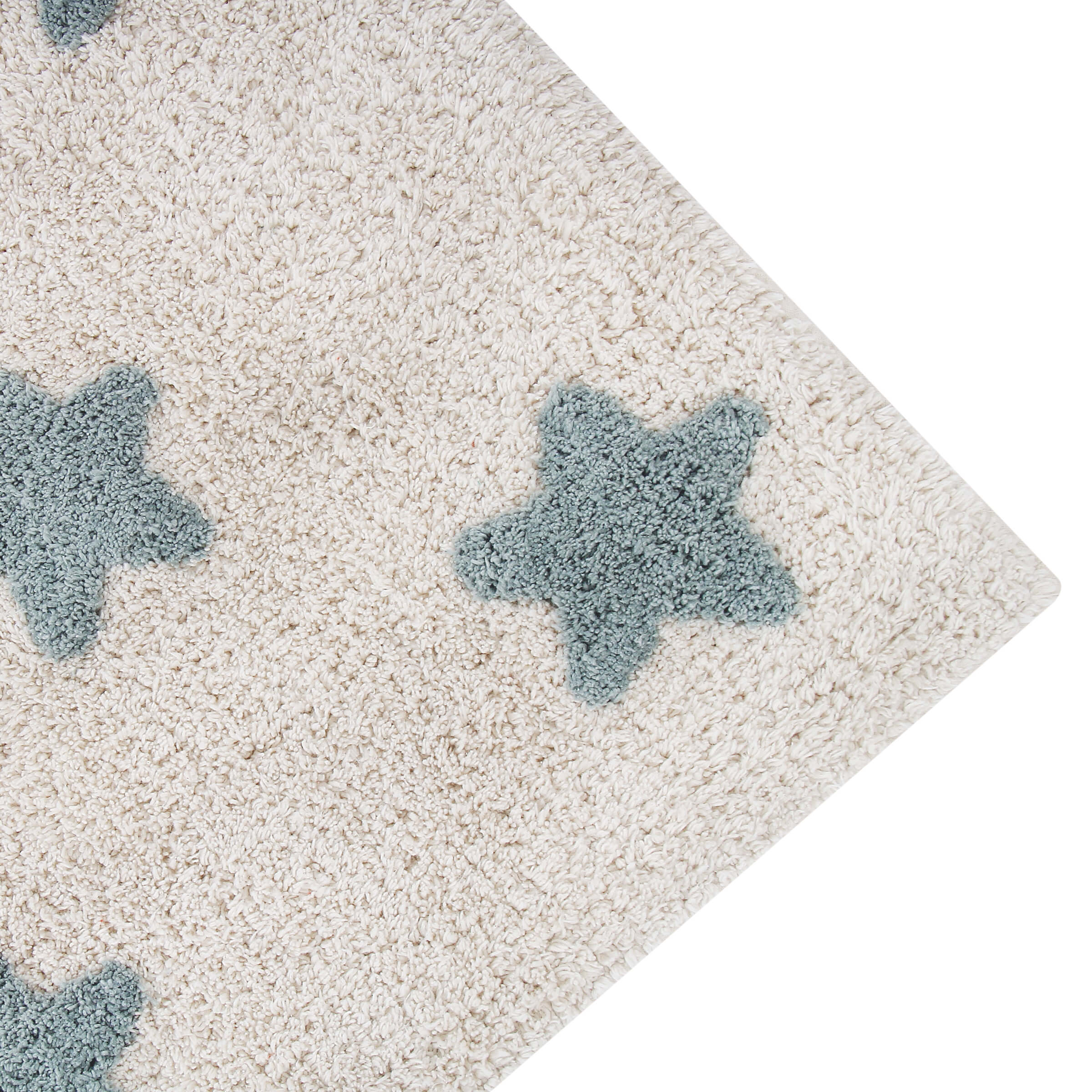 Stars Washable Rug - Vintage Blue