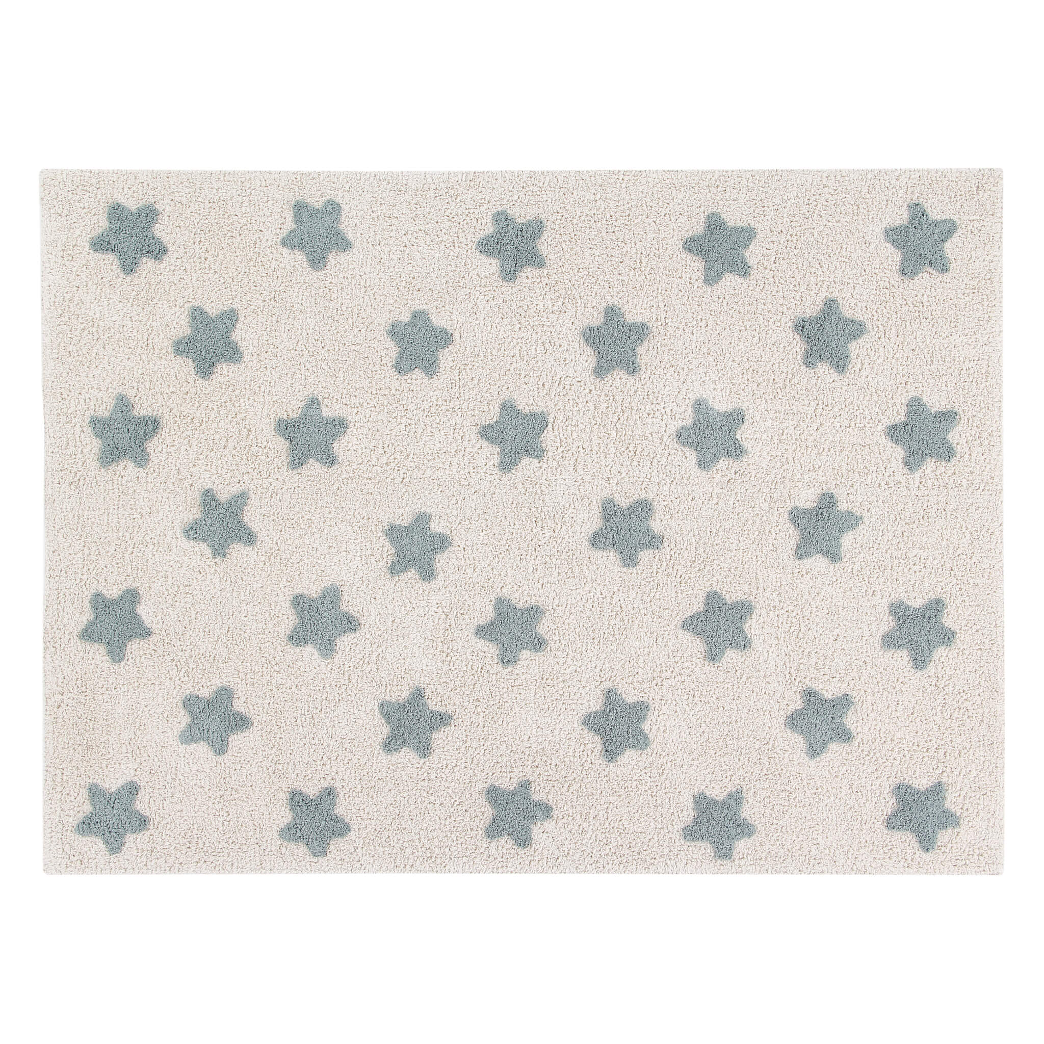 Stars Washable Rug - Vintage Blue