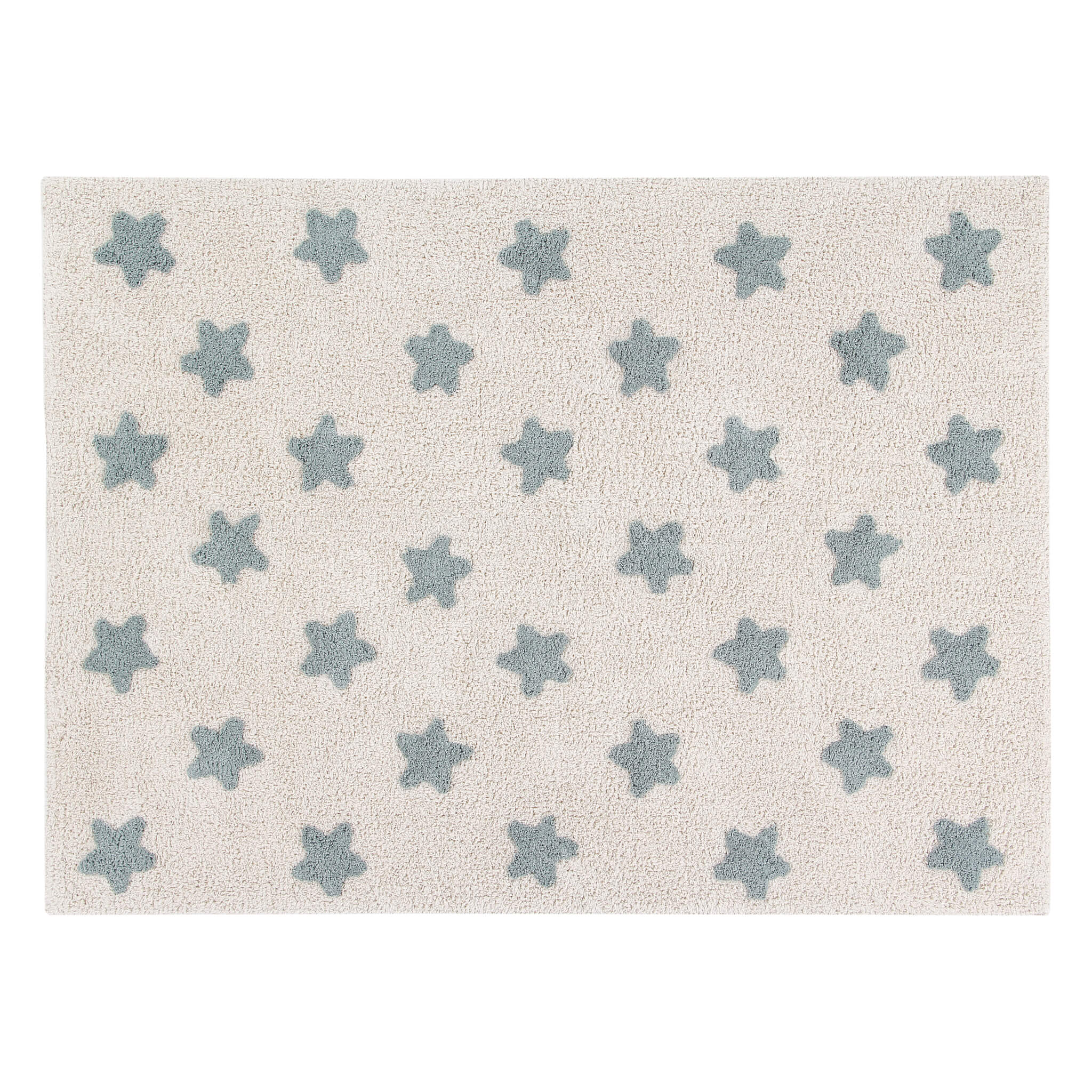 Stars Washable Rug - Vintage Blue