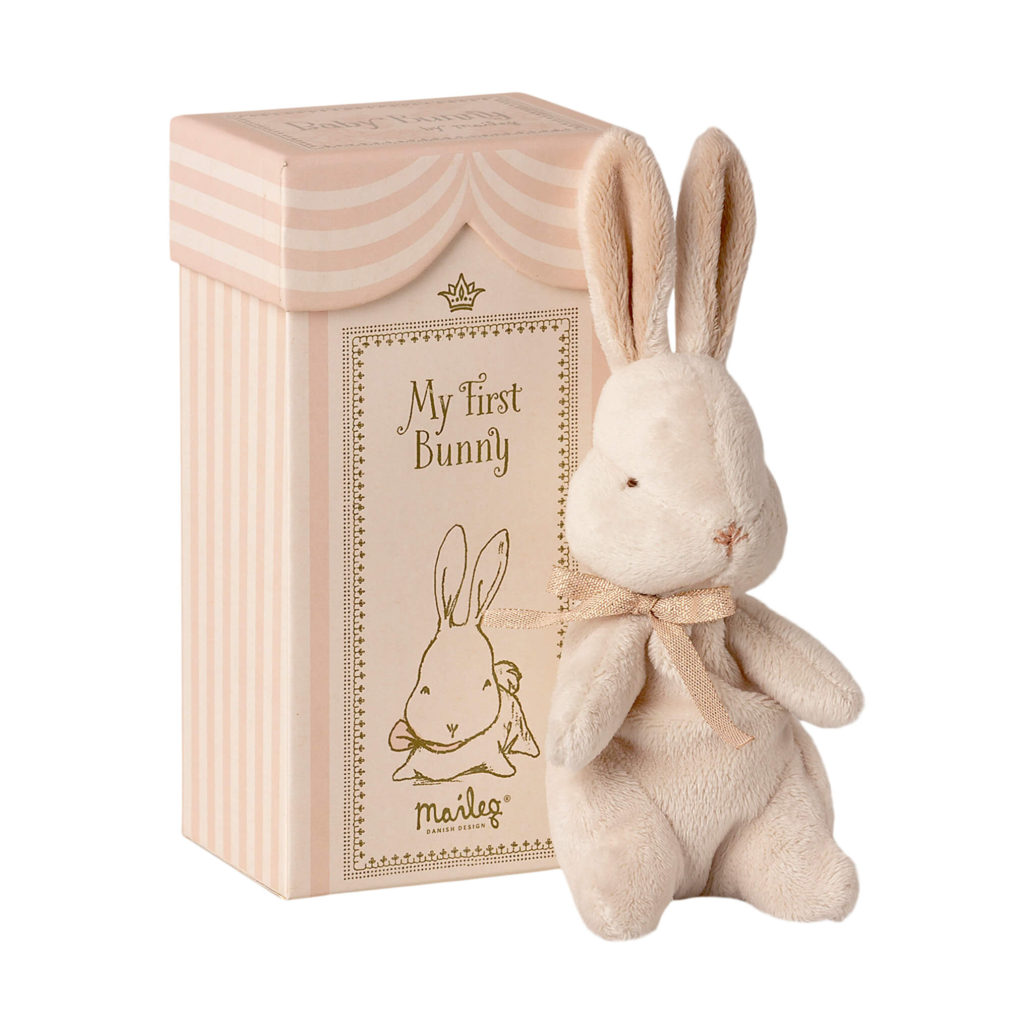 Maileg My First Bunny in Dusty Rose