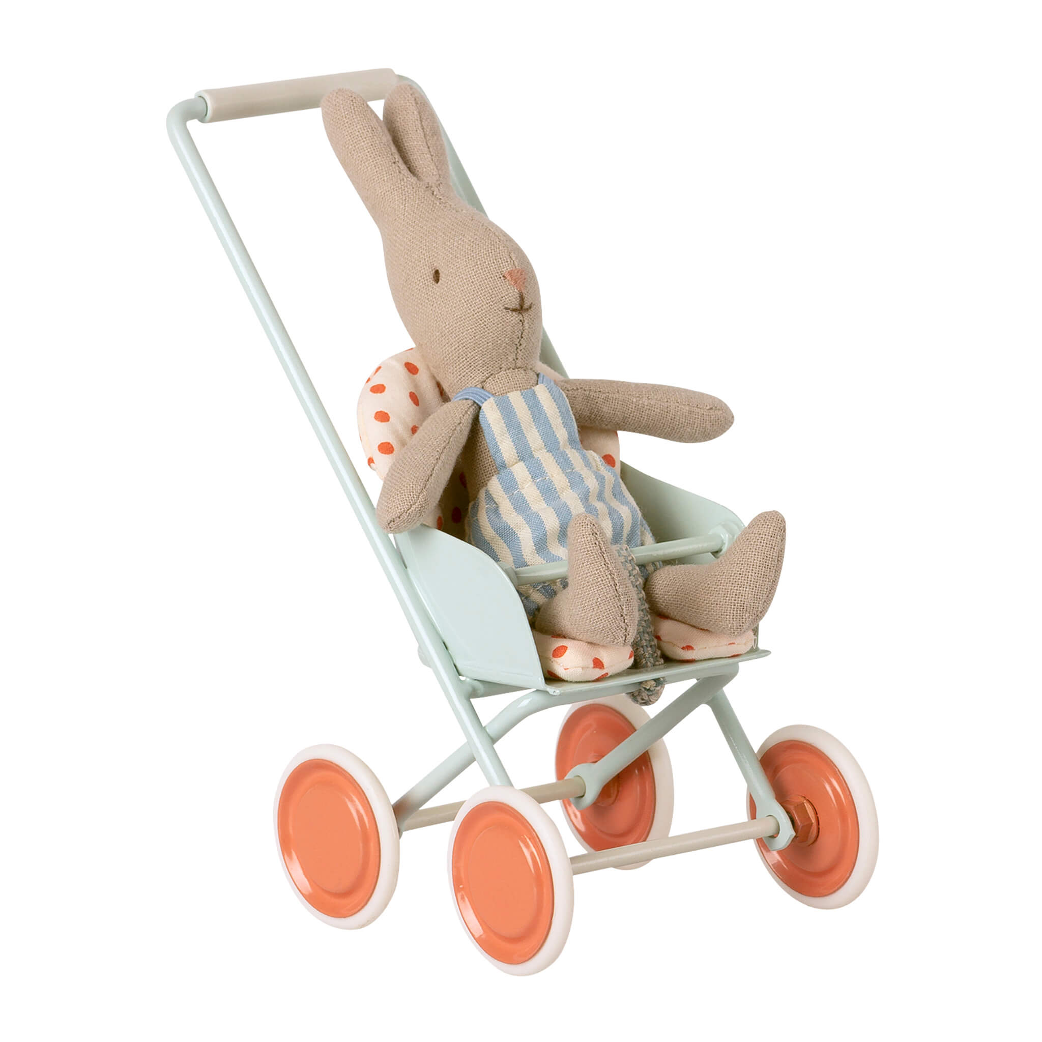 Maileg Sky Blue Metal Stroller