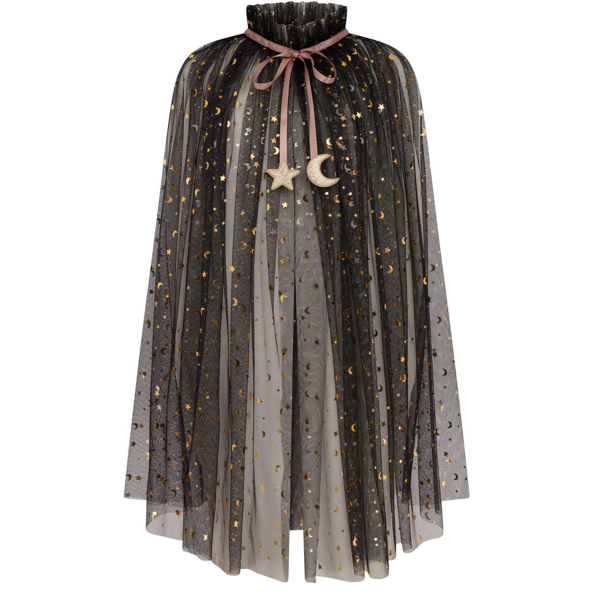 Mimi & Lula Magical Moon & Star Witches Cape Black,