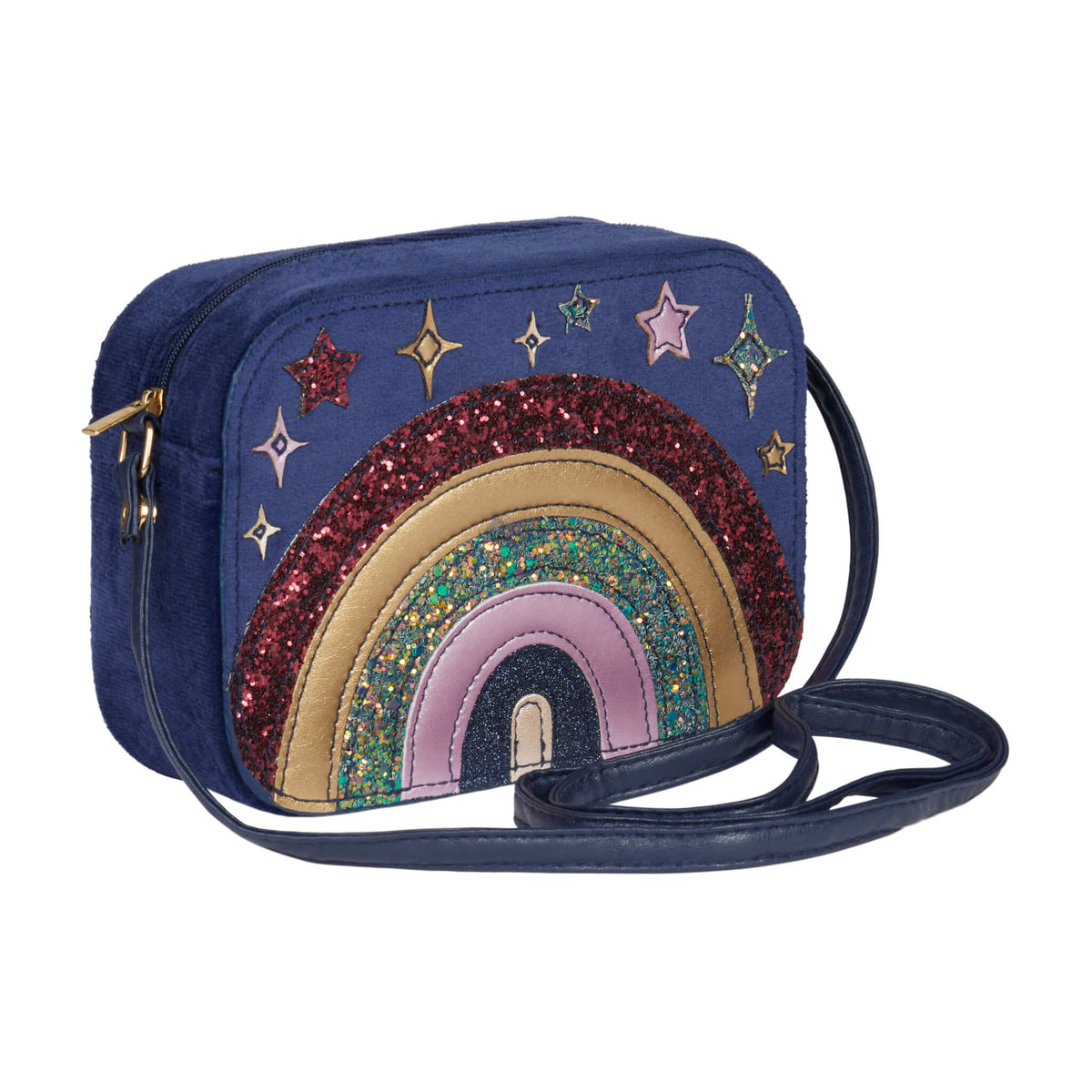 Mimi & Lula Rainbow Galaxy Velvet Bag