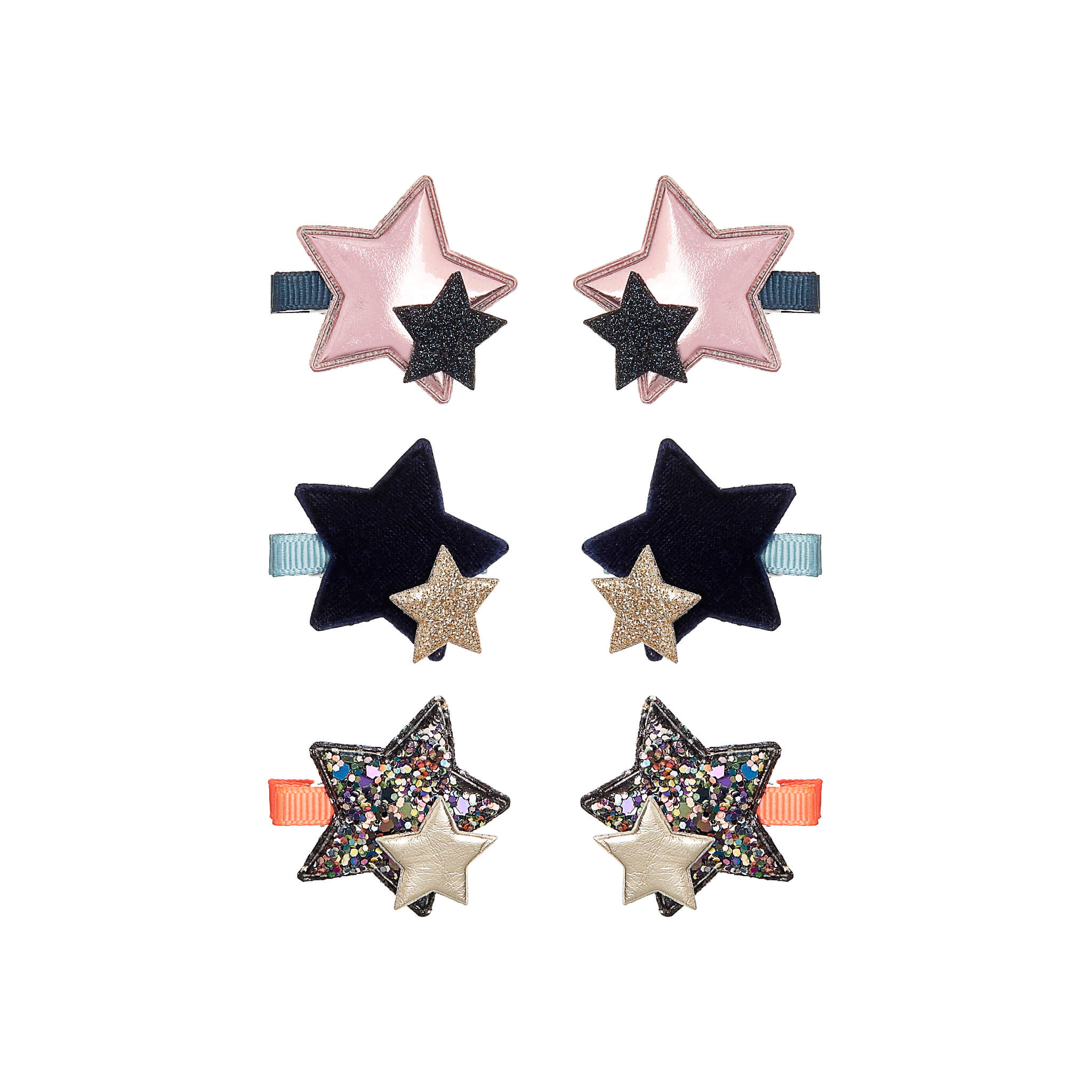 Mini Layered Star Clips