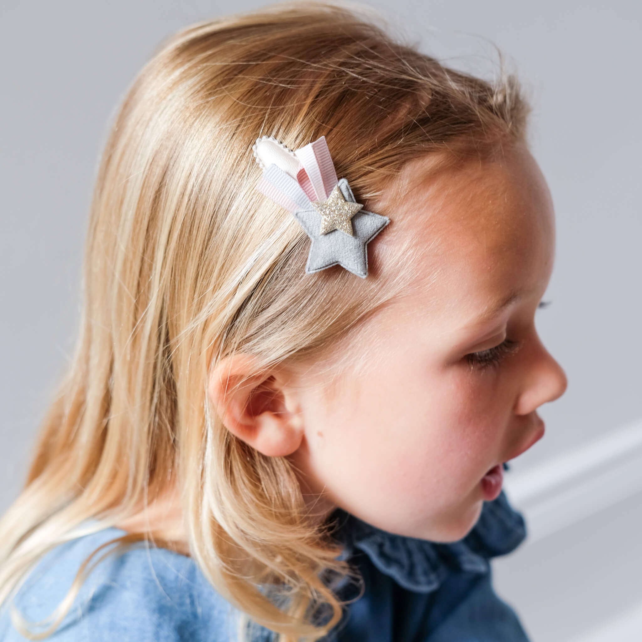 Lucia Velvet Star Clips