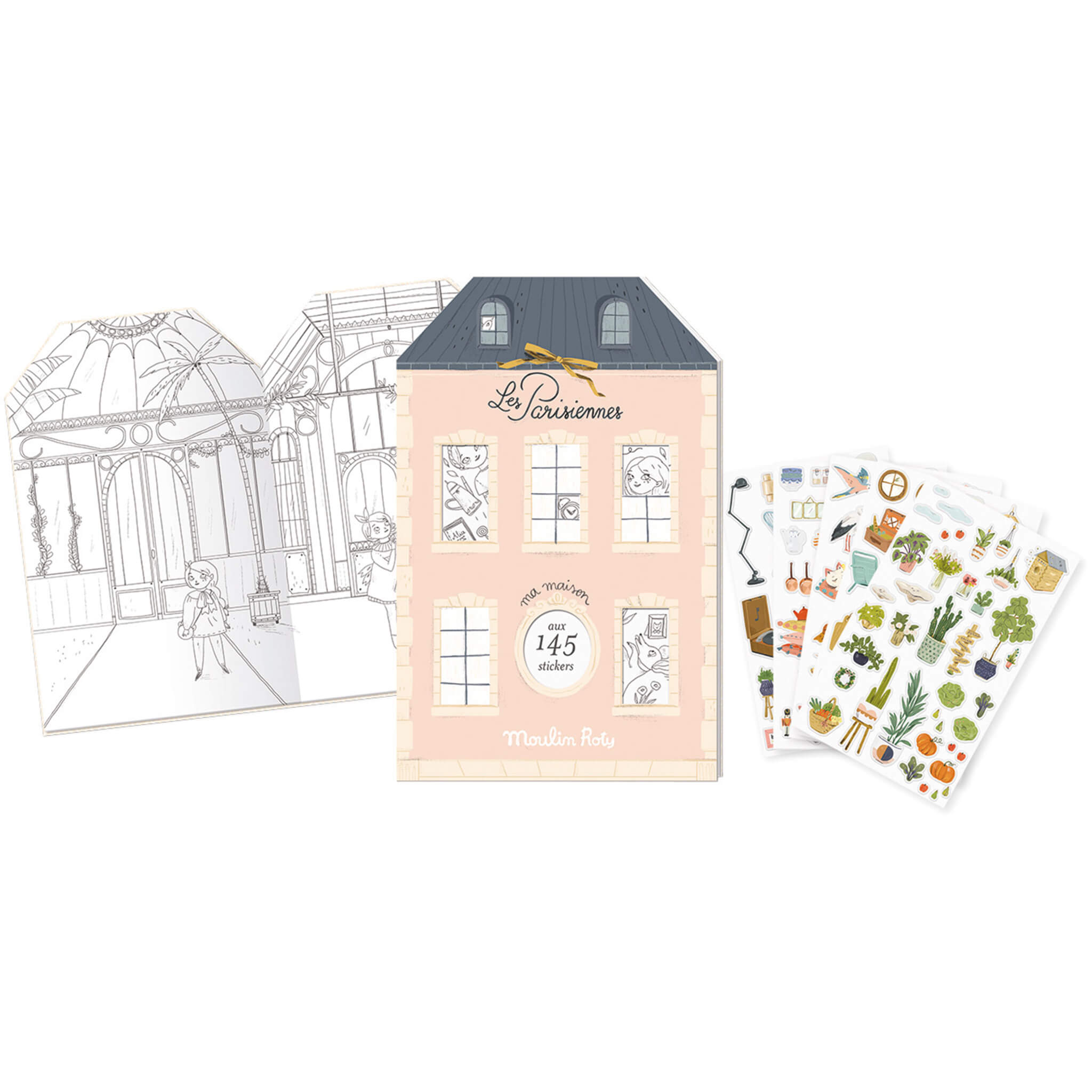 Colouring & Sticker Book - Les Parisiennes