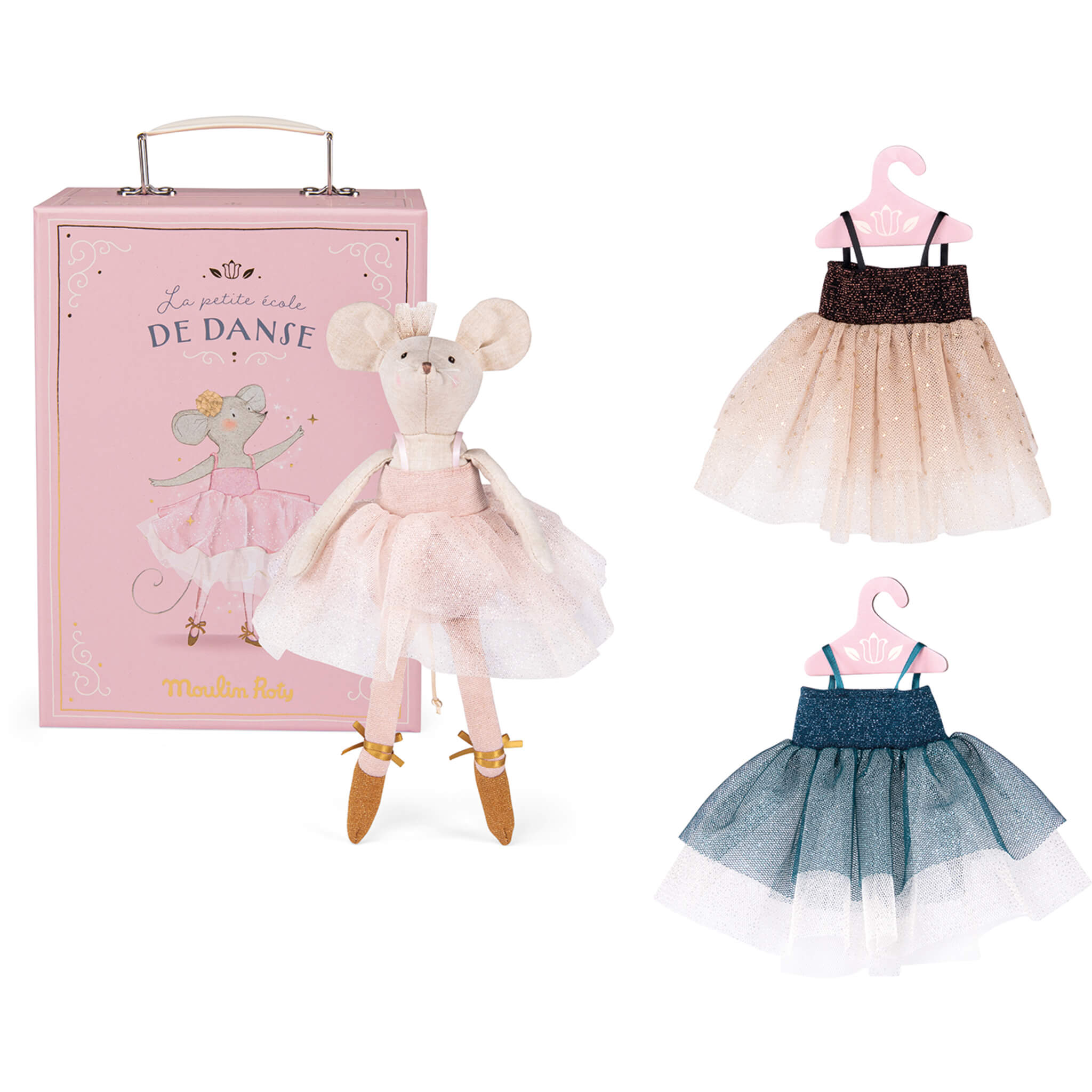 Moulin Roty Tutu Suitcase with Dancing Mouse