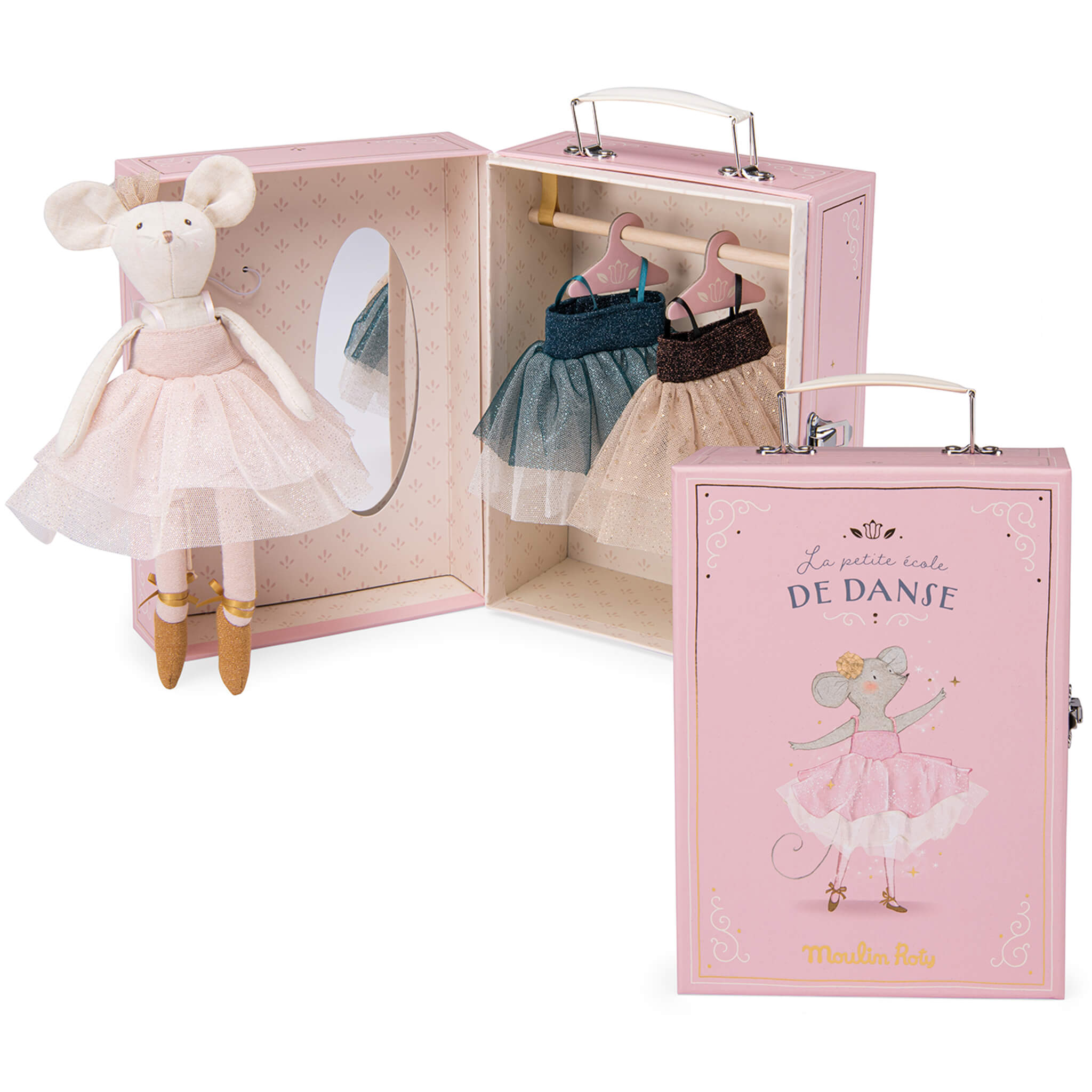 Moulin Roty Tutu Suitcase with Dancing Mouse