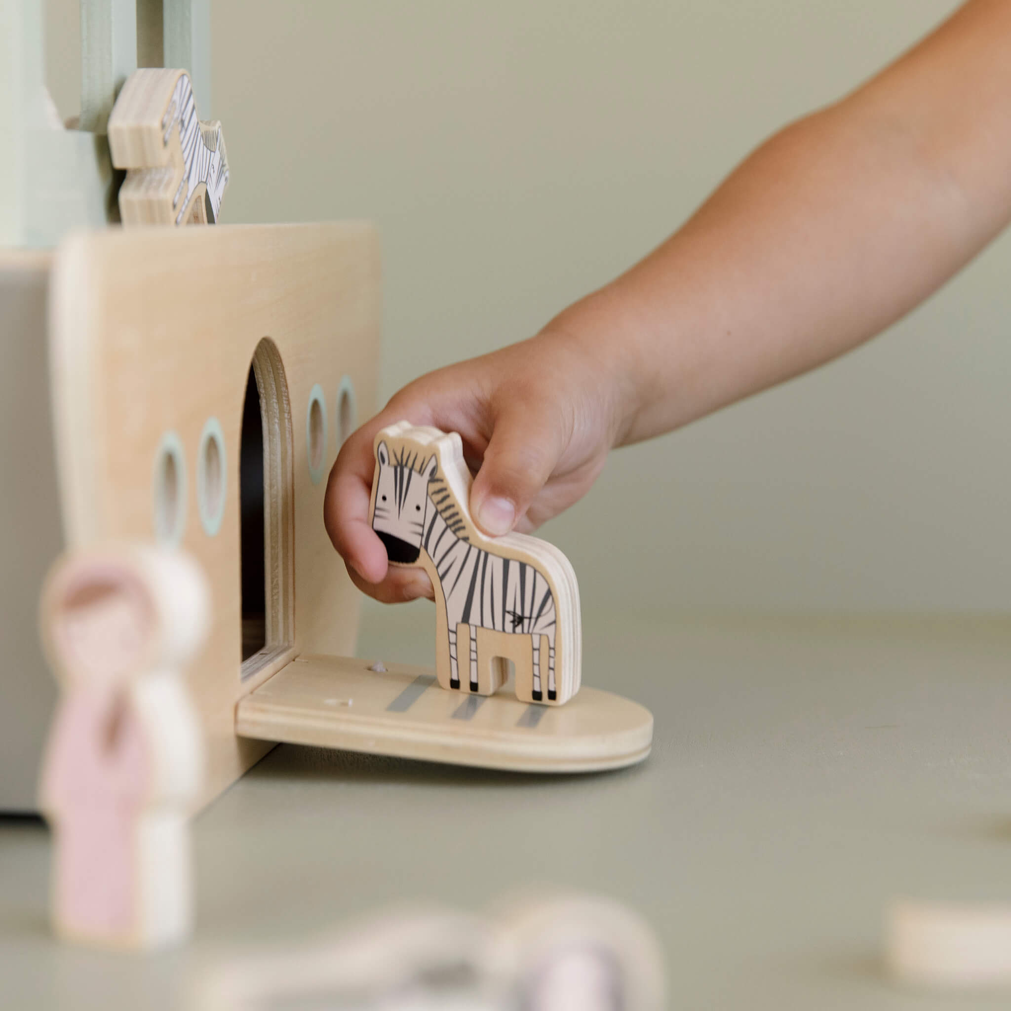 Wooden Noahs Ark Playset Toy