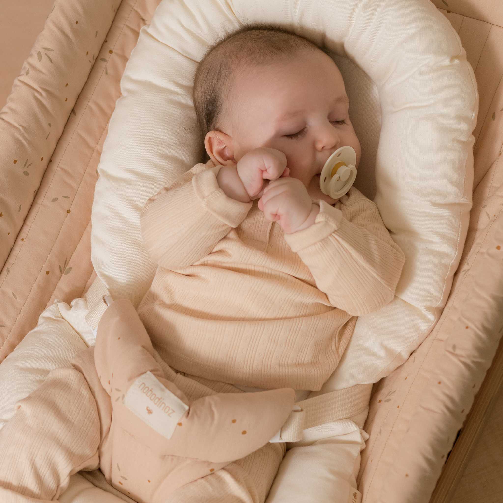 Nobodinoz Growing Green Baby Bouncer Twill Newborn Cushion Insert