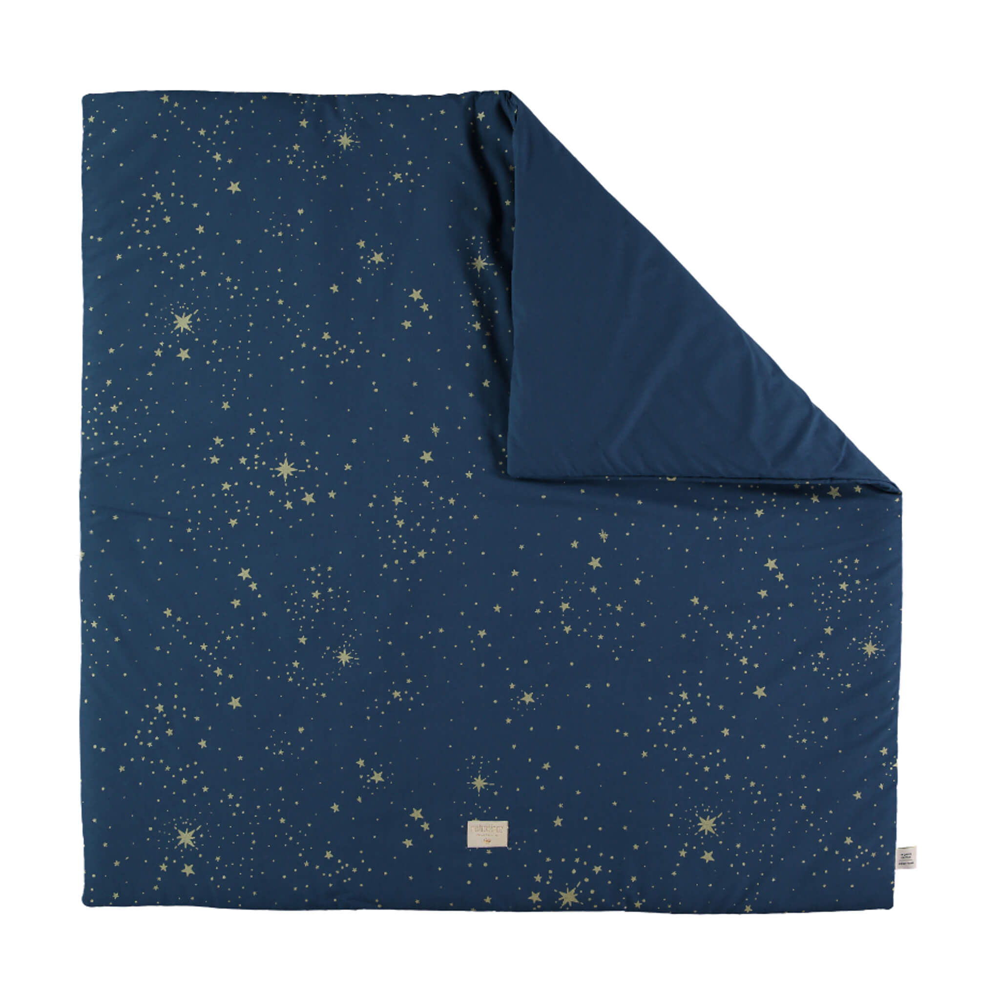 Nobodinoz Colorado Square Playmat in Gold Stella/Night Blue