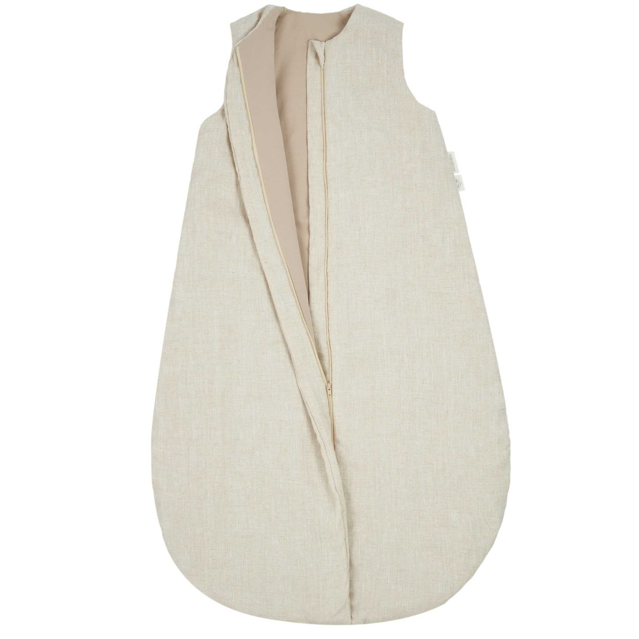 Nobodinoz Lin Francais Linen in Greige Sleeping Bag