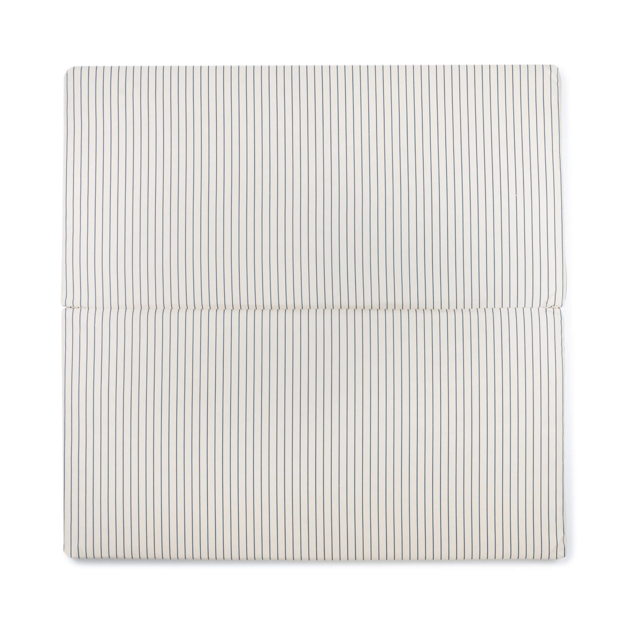 Nobodinoz Bebop Foldable Mattress in Blue Stripes Open