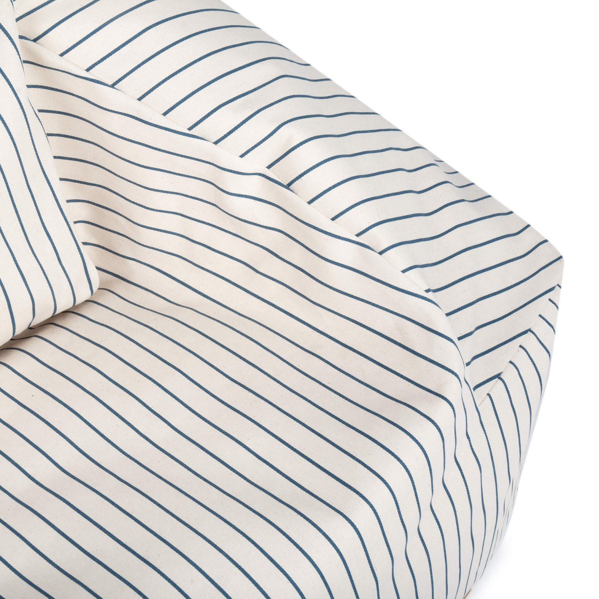 Nobodinoz Chelsea Bean Bag in Blue Stripes Details