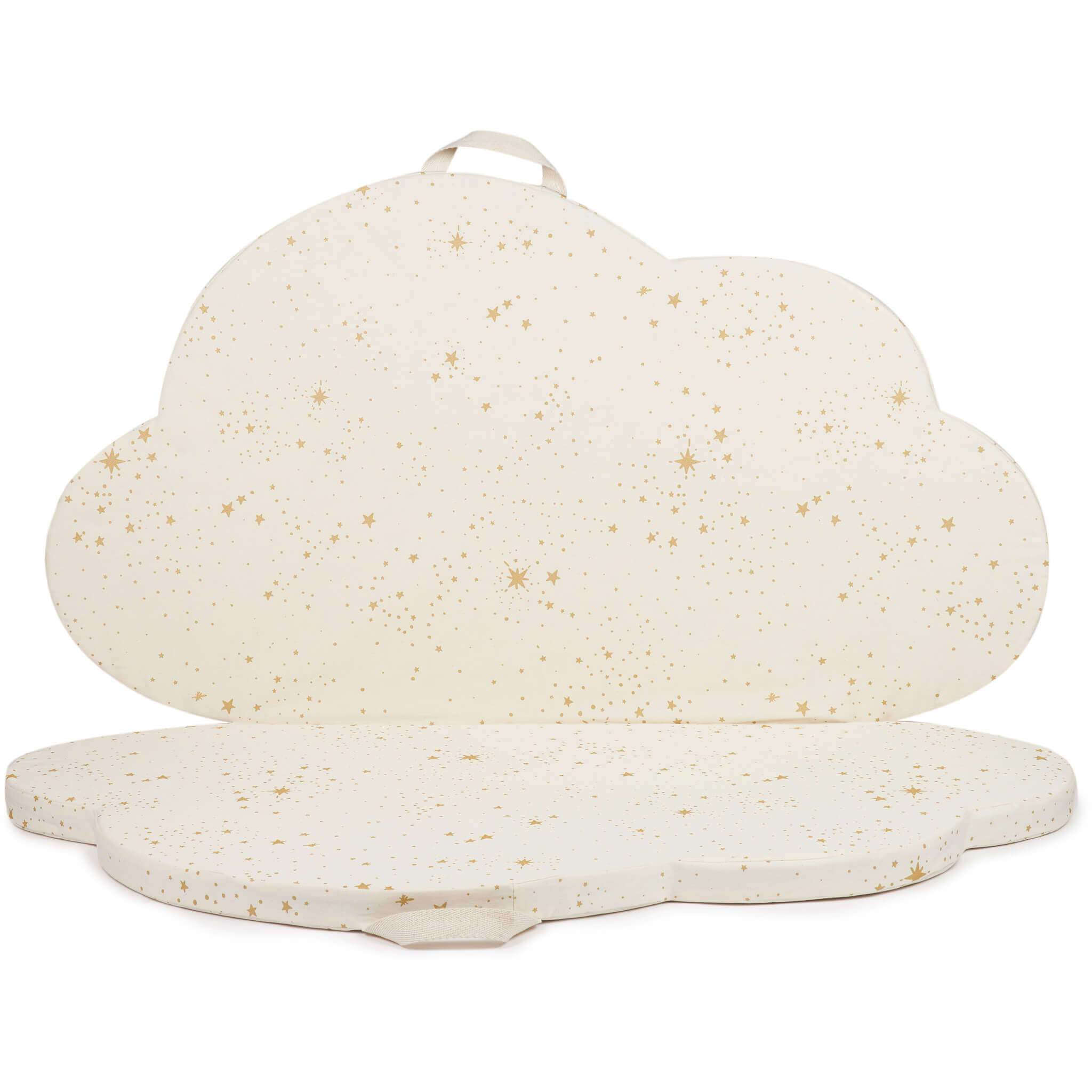 Nobodinoz Cloud Foldable Eco Floor Mat - Gold Stella/ Natura